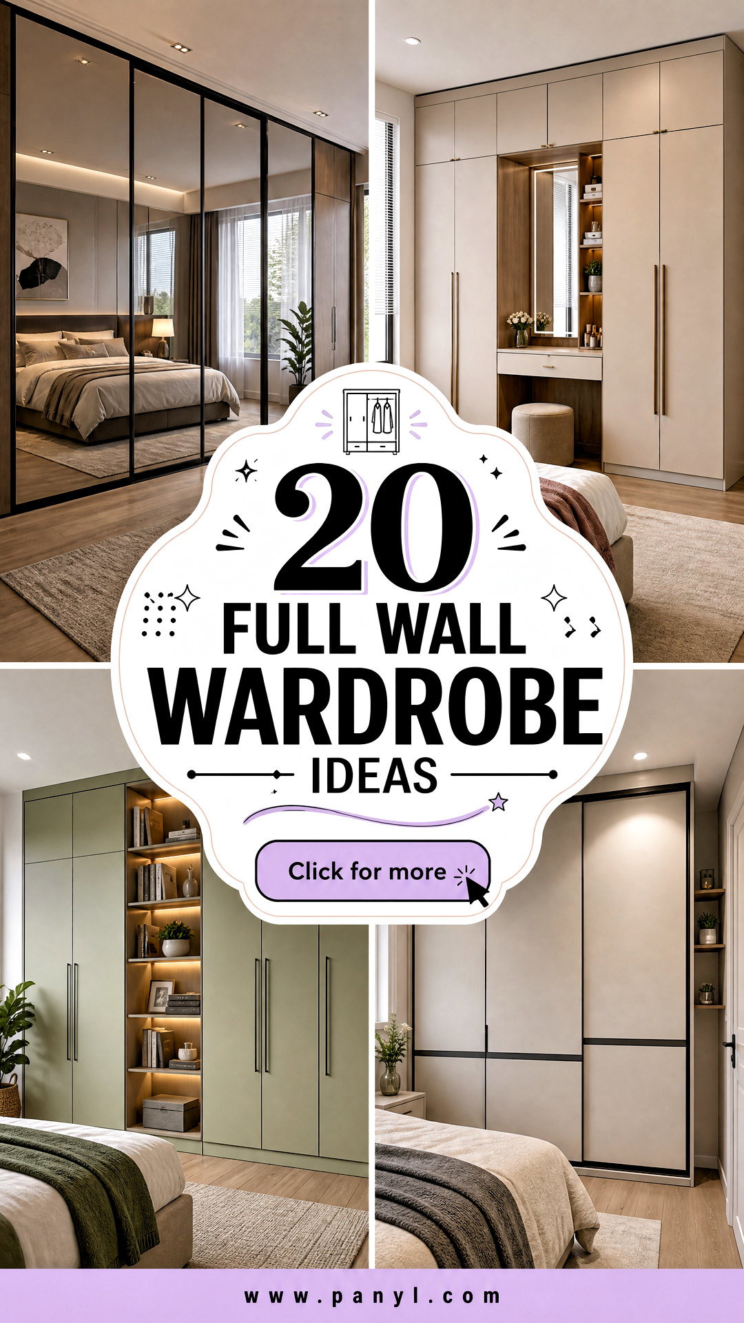 20 Full Wall Wardrobe Ideas for Sleek Space-Saving Storage - 20 Full Wall Wardrobe Ideas for Sleek, Space-Saving Storage