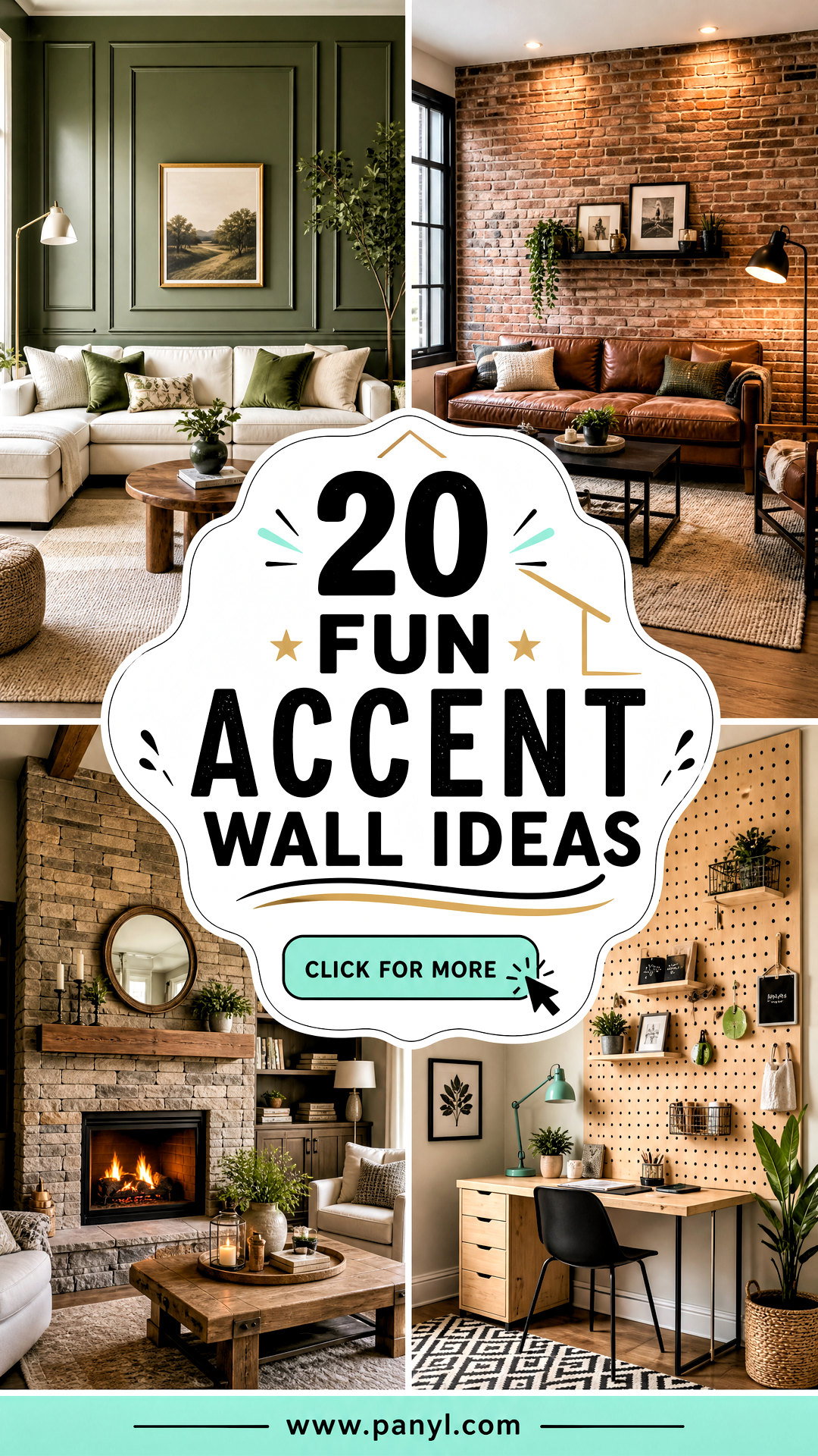 20 Fun Accent Wall Ideas for a Bold Playful Room Refresh - 20 Fun Accent Wall Ideas for a Bold, Playful Room Refresh