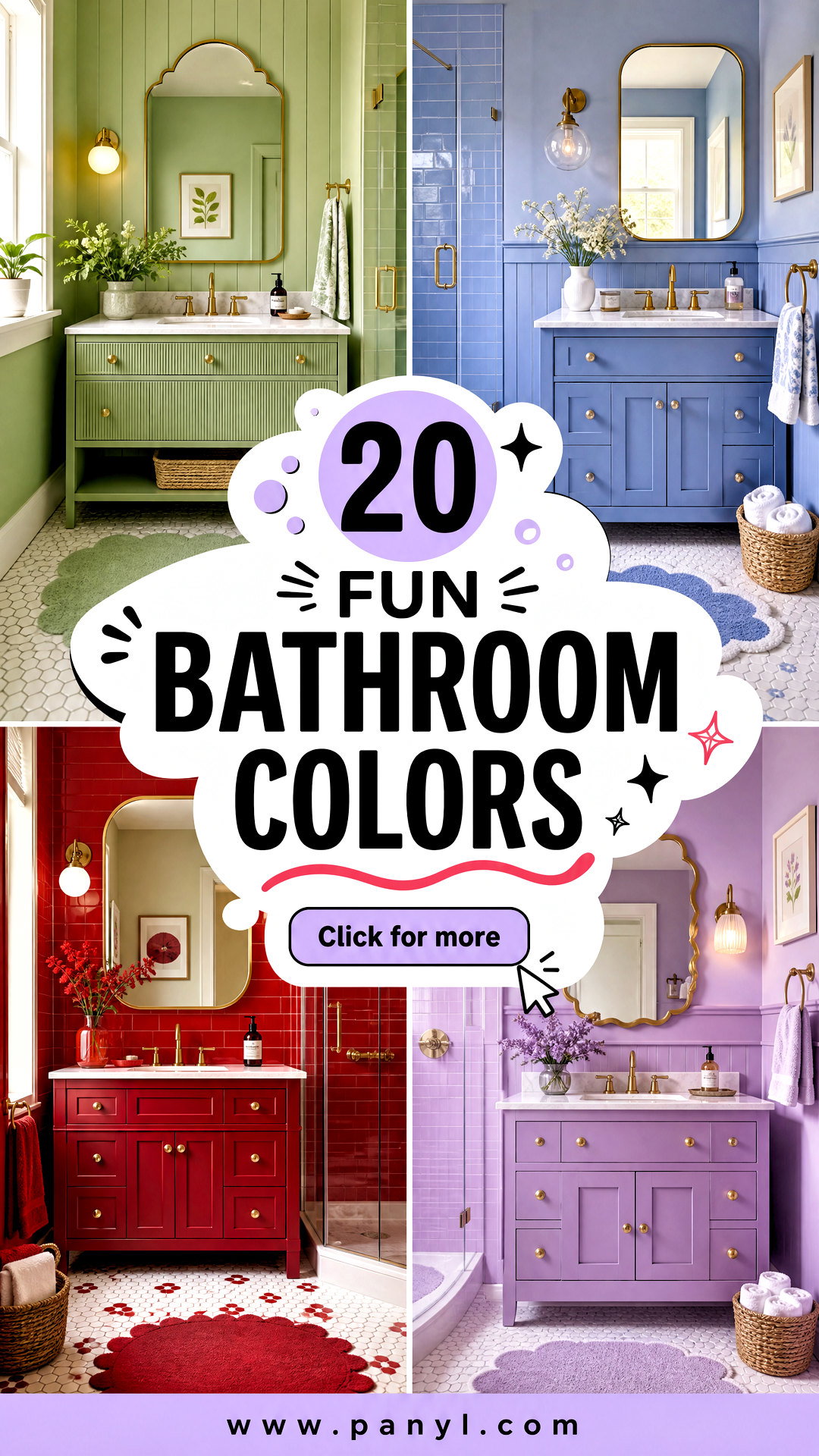 20 Fun Bathroom Colors for a Cheerful Stylish Refresh - 20 Fun Bathroom Colors for a Cheerful, Stylish Refresh