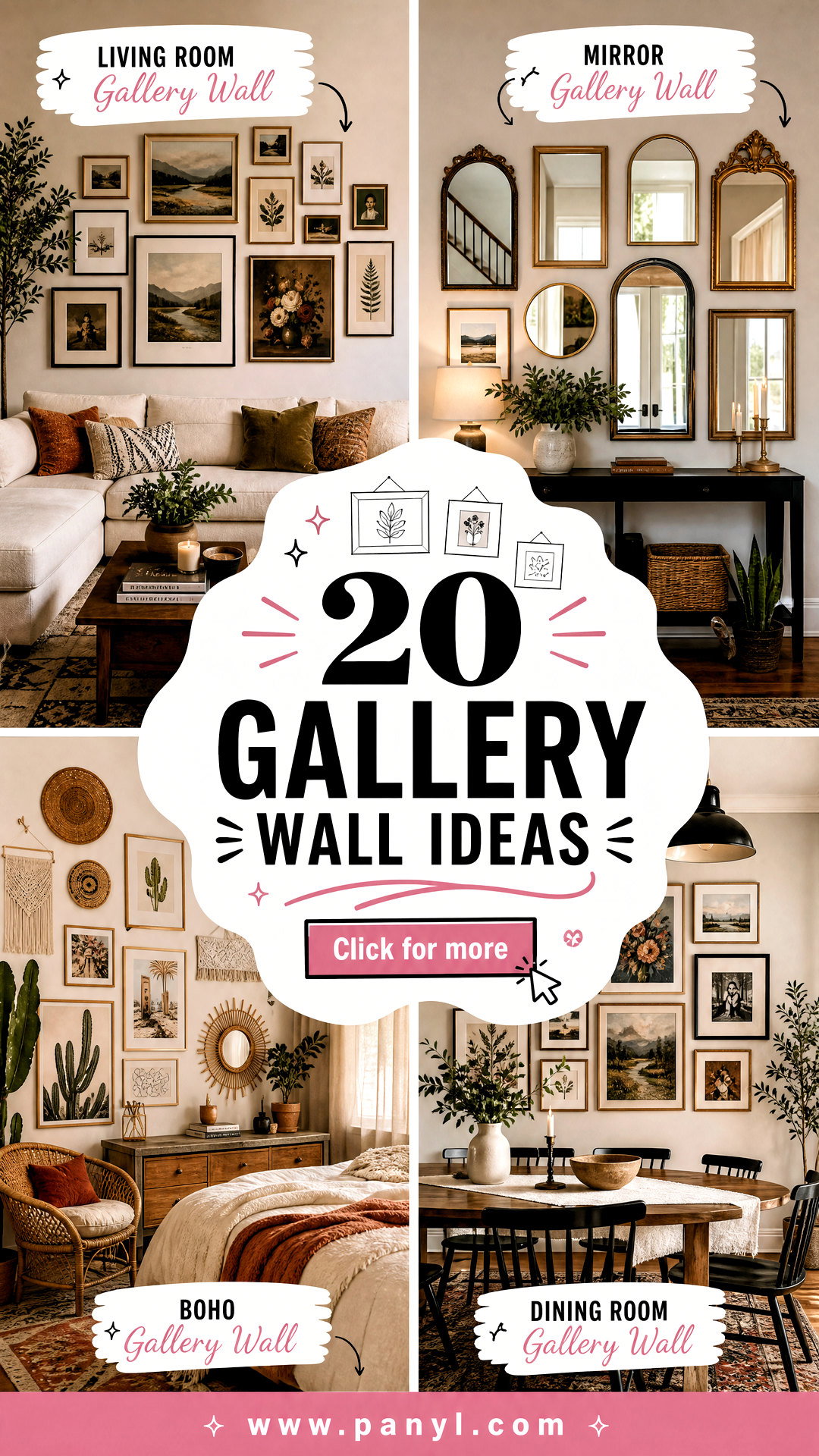20 Gallery Wall Ideas for a Collected Designer-Look Home - 20 Gallery Wall Ideas for a Collected, Designer-Look Home