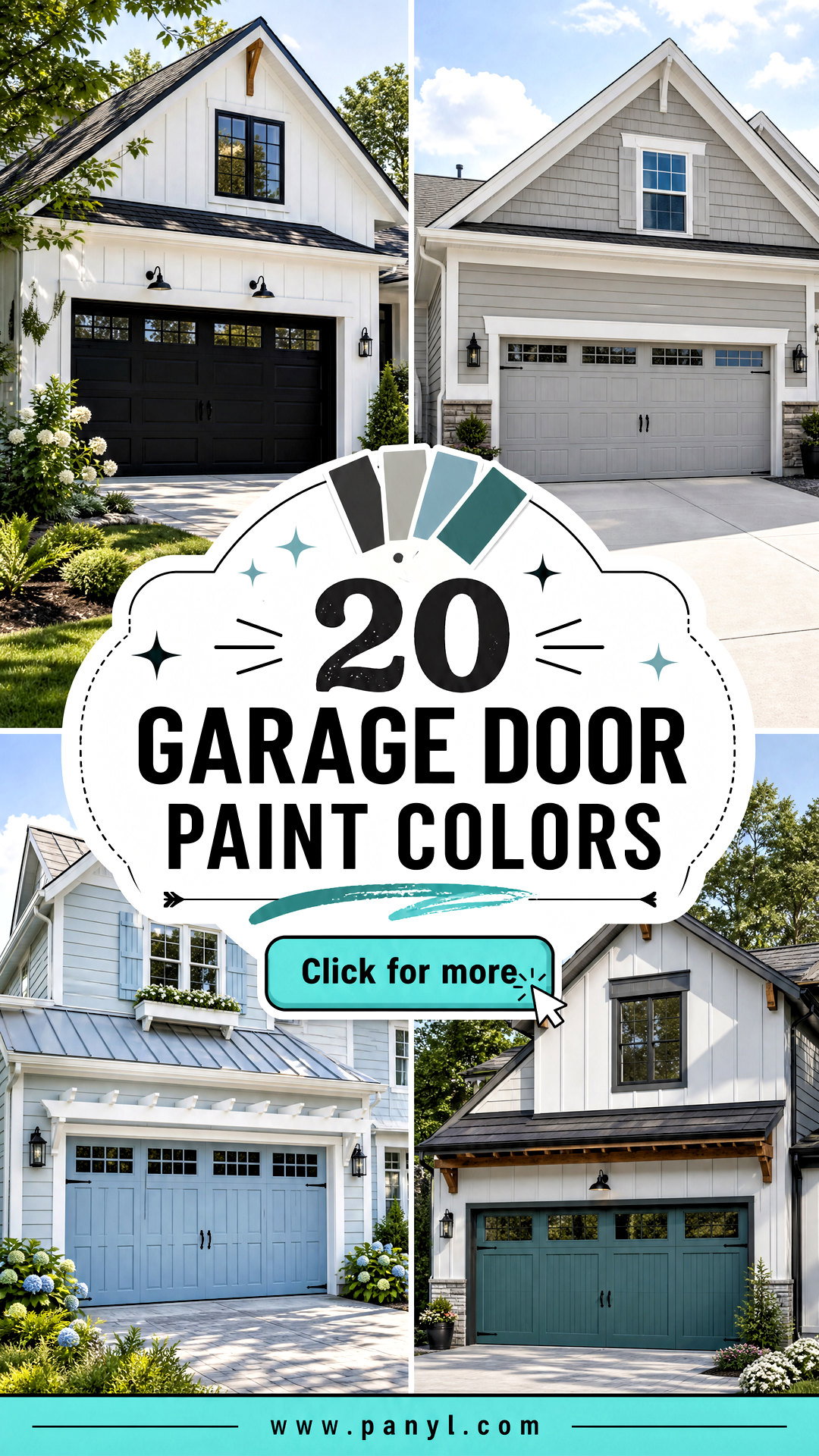 20 Garage Door Paint Colors for Fresh Standout Curb Appeal - 20 Garage Door Paint Colors for Fresh, Standout Curb Appeal