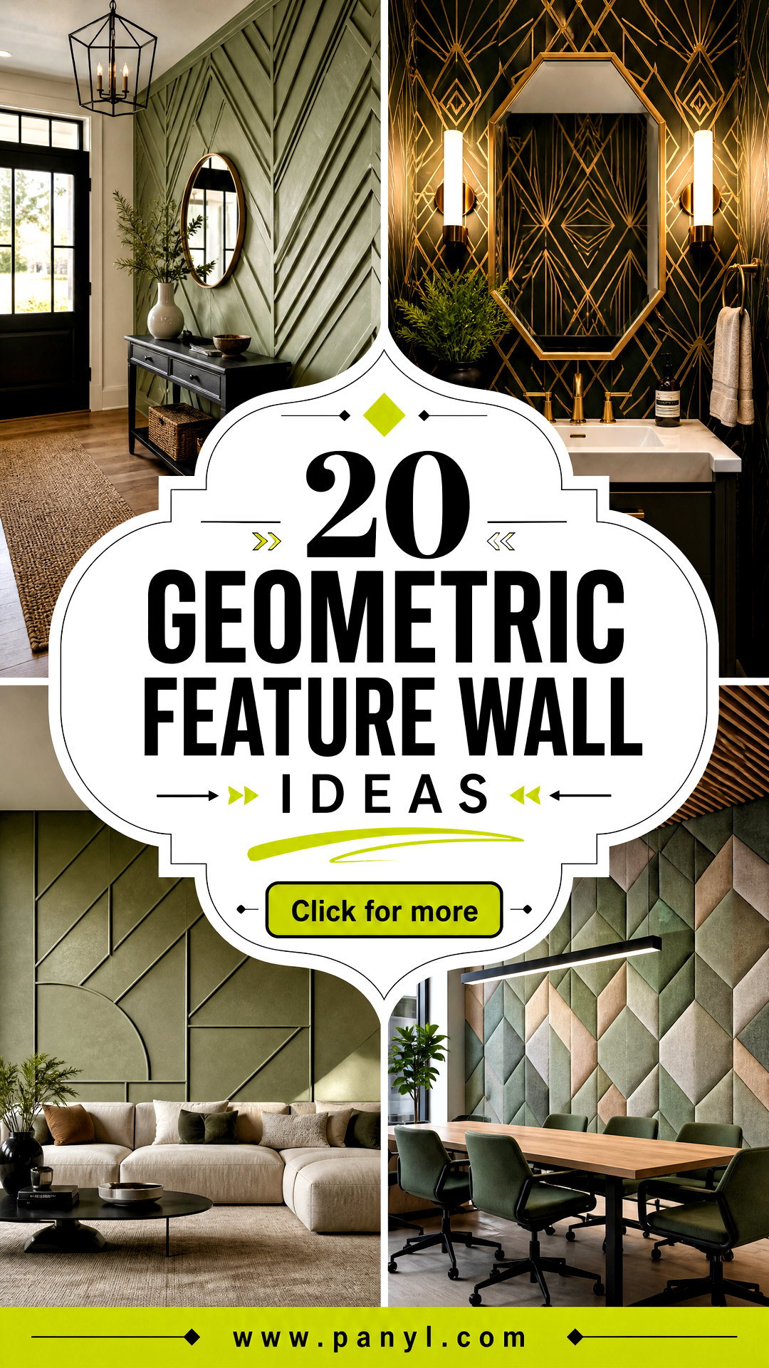 20 Geometric Feature Wall Ideas for Bold Designer-Led Rooms - 20 Geometric Feature Wall Ideas for Bold, Designer-Led Rooms