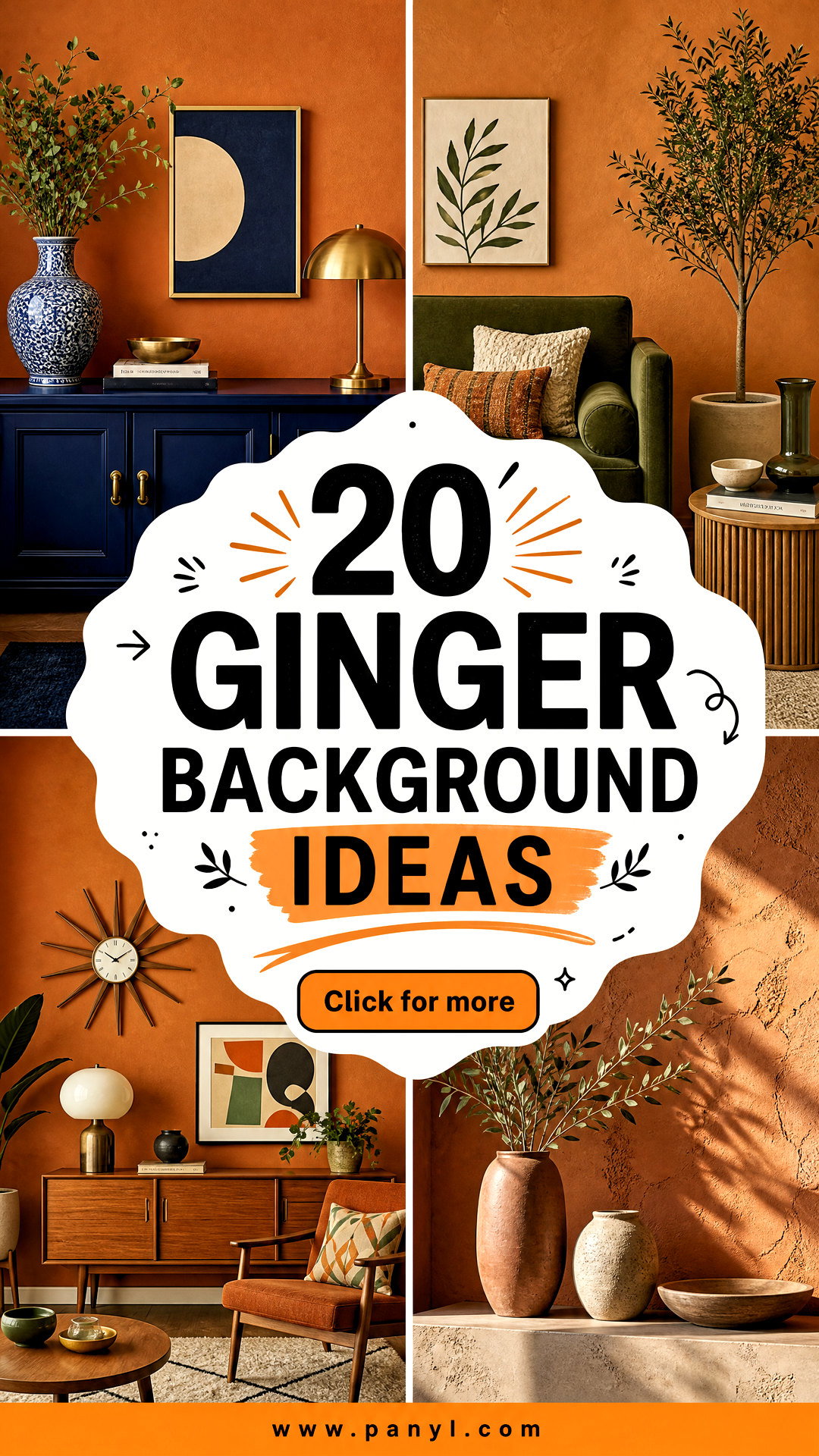 20 Ginger Background Ideas for Warm Eye-Catching Designs - 20 Ginger Background Ideas for Warm, Eye-Catching Designs