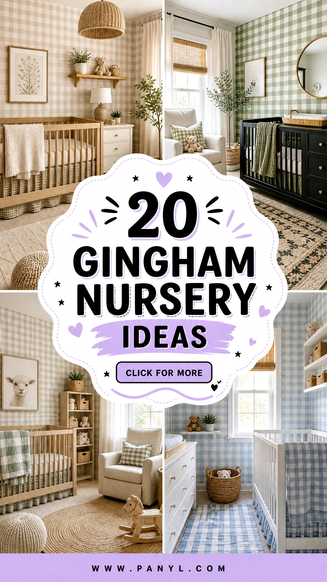 20 Gingham Nursery Ideas for a Cozy Timeless Baby Room - 20 Gingham Nursery Ideas for a Cozy, Timeless Baby Room