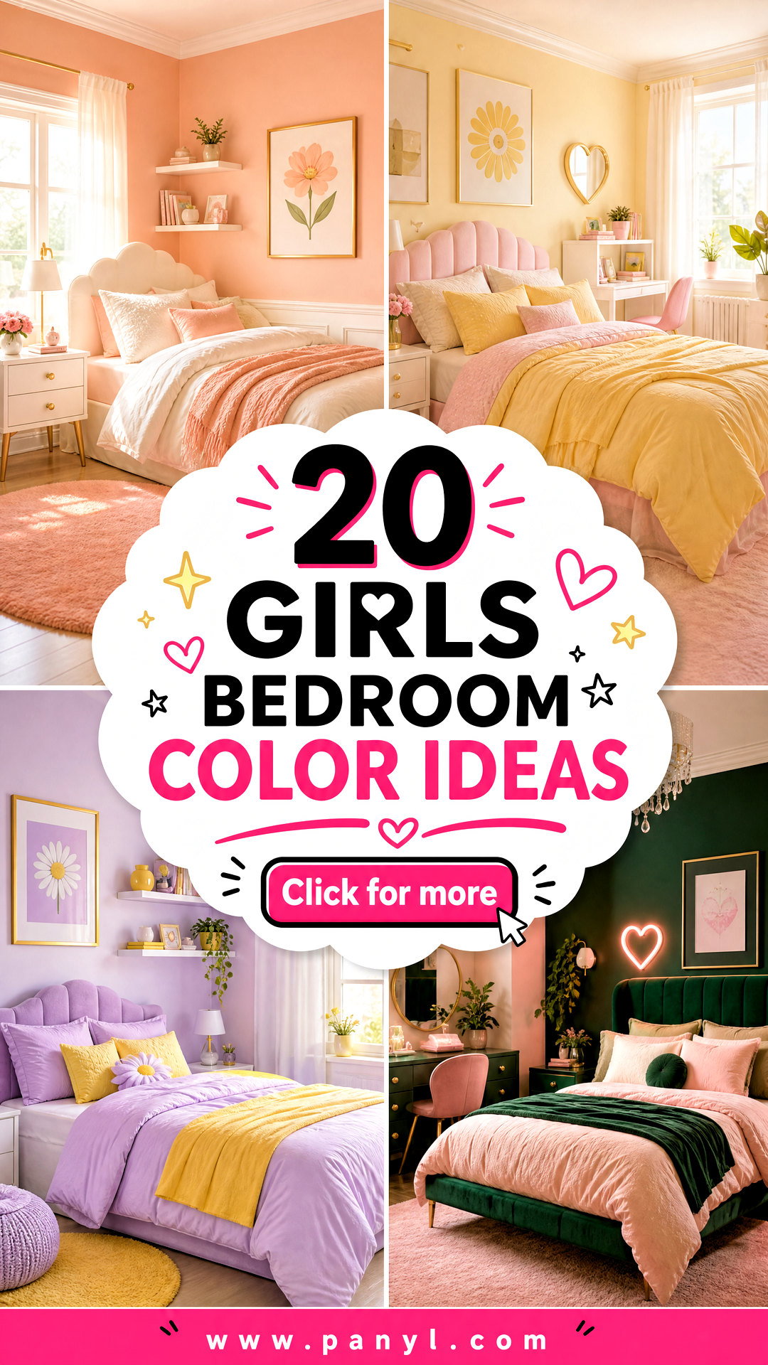 20 Girls Bedroom Color Ideas for Cheerful Stylish Spaces - 20 Girls Bedroom Color Ideas for Cheerful, Stylish Spaces