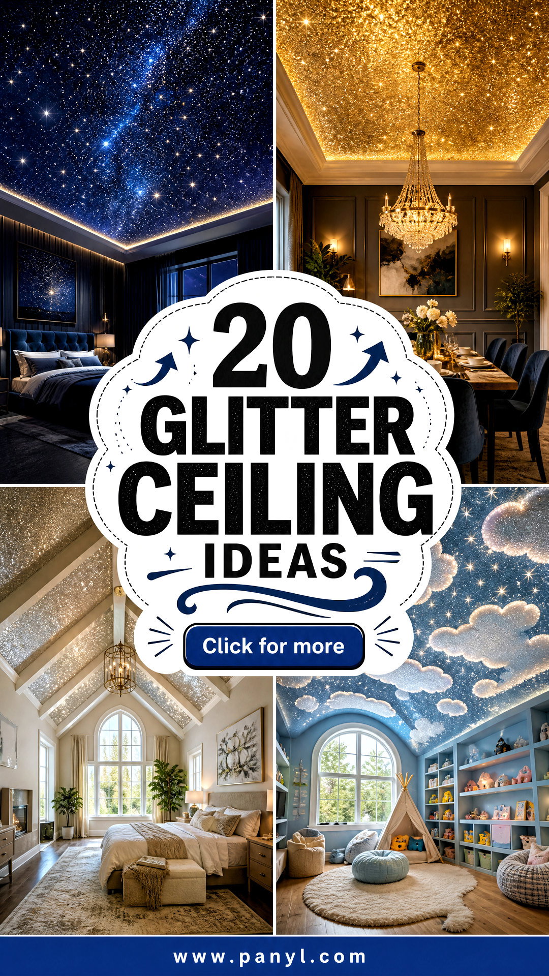 20 Glitter Ceiling Ideas for a Dreamy Light-Catching Room - 20 Glitter Ceiling Ideas for a Dreamy, Light-Catching Room