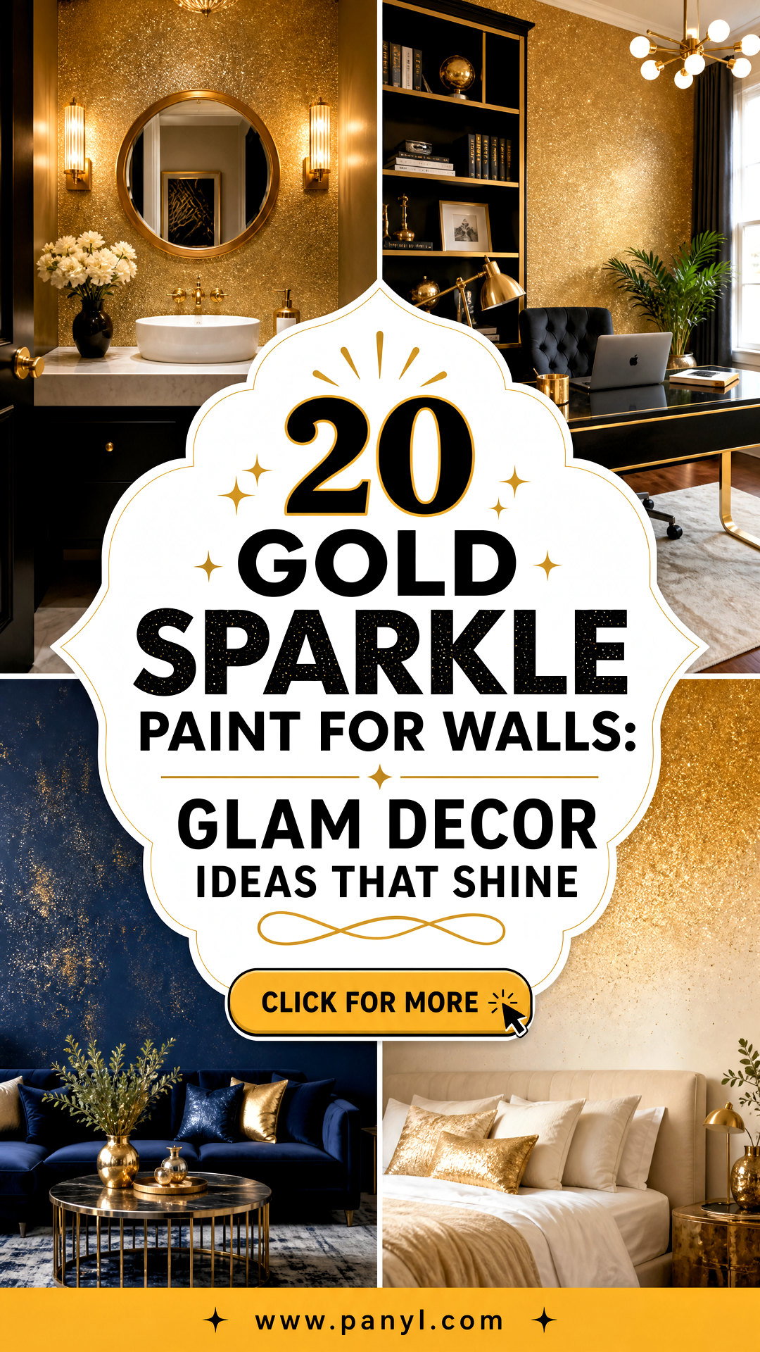 20 Gold Sparkle Paint For Walls Glam Decor Ideas That Shine - 20 Gold Sparkle Paint For Walls: Glam Decor Ideas That Shine