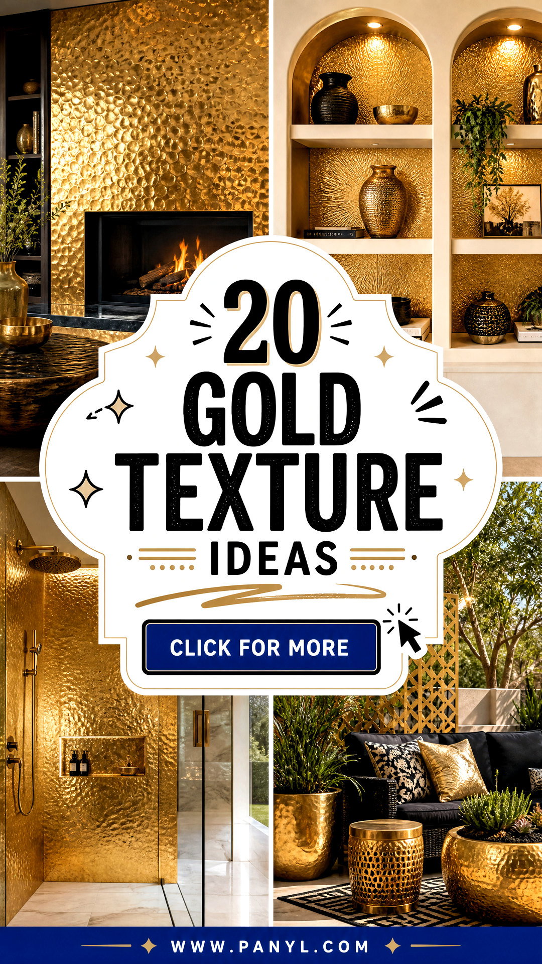 20 Gold Texture Ideas for Luxe Eye-Catching Modern Designs - 20 Gold Texture Ideas for Luxe, Eye-Catching Modern Designs