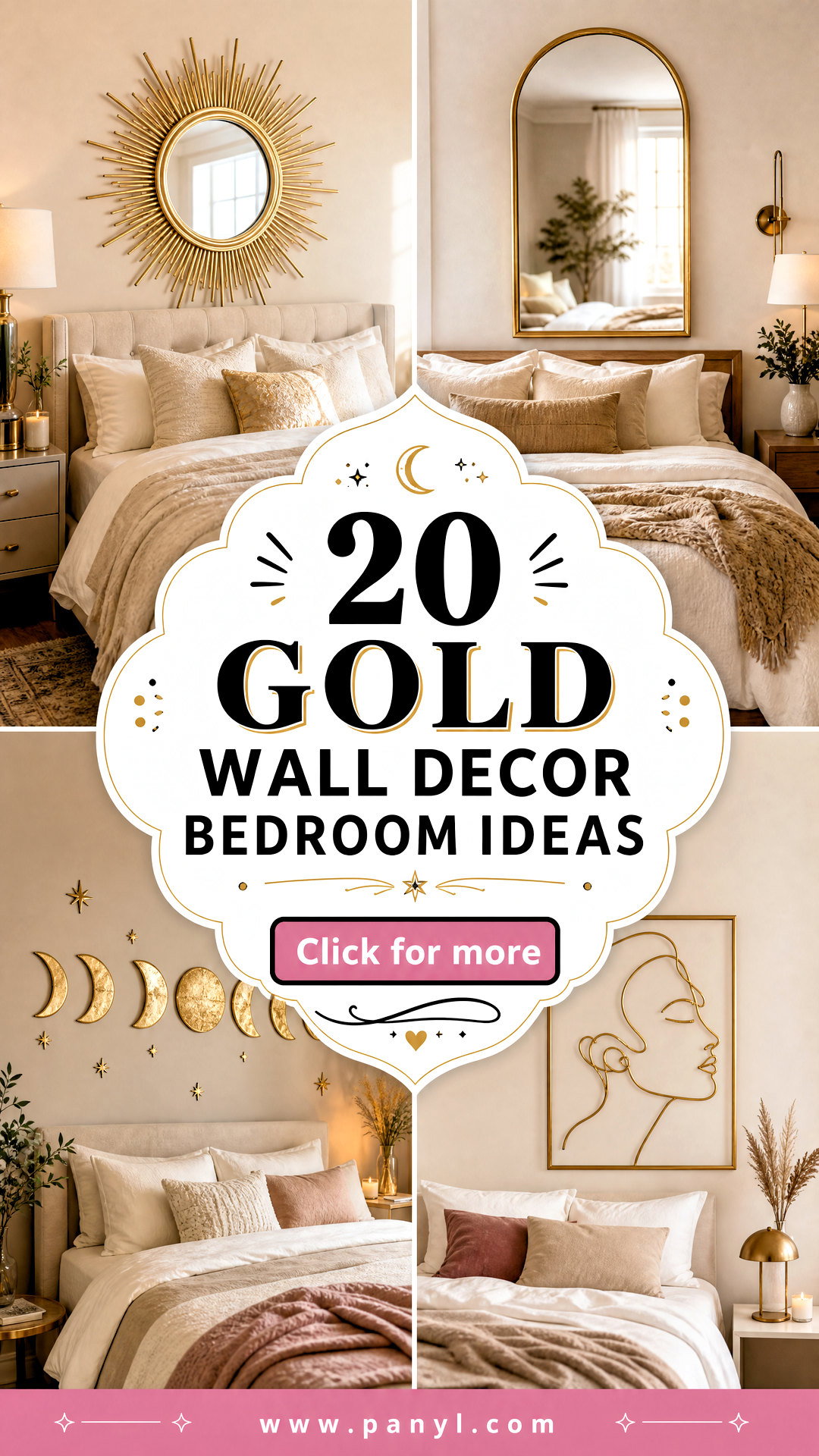 20 Gold Wall Decor Bedroom Ideas for a Chic Cozy Retreat - 20 Gold Wall Decor Bedroom Ideas for a Chic, Cozy Retreat