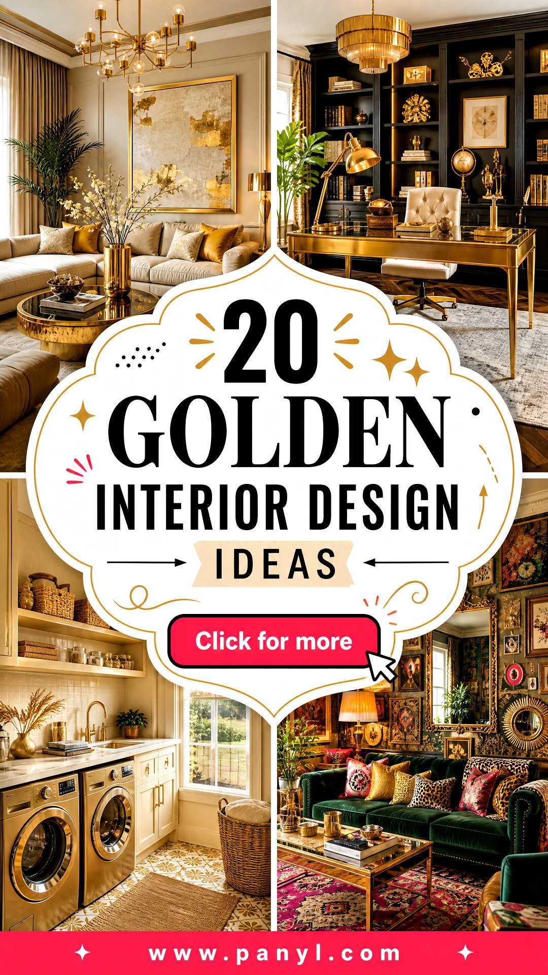 20 Golden Interior Design Ideas for Warm Luxe Homes Today - 20 Golden Interior Design Ideas for Warm, Luxe Homes Today