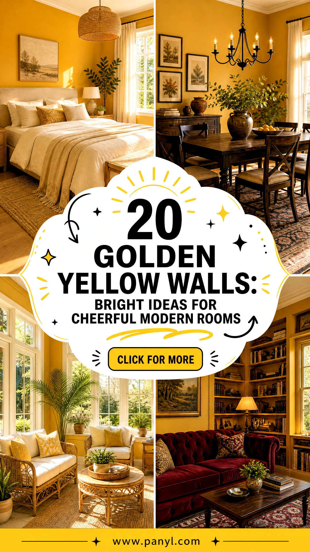 20 Golden Yellow Walls Bright Ideas for Cheerful Modern Rooms - 20 Golden Yellow Walls: Bright Ideas for Cheerful Modern Rooms