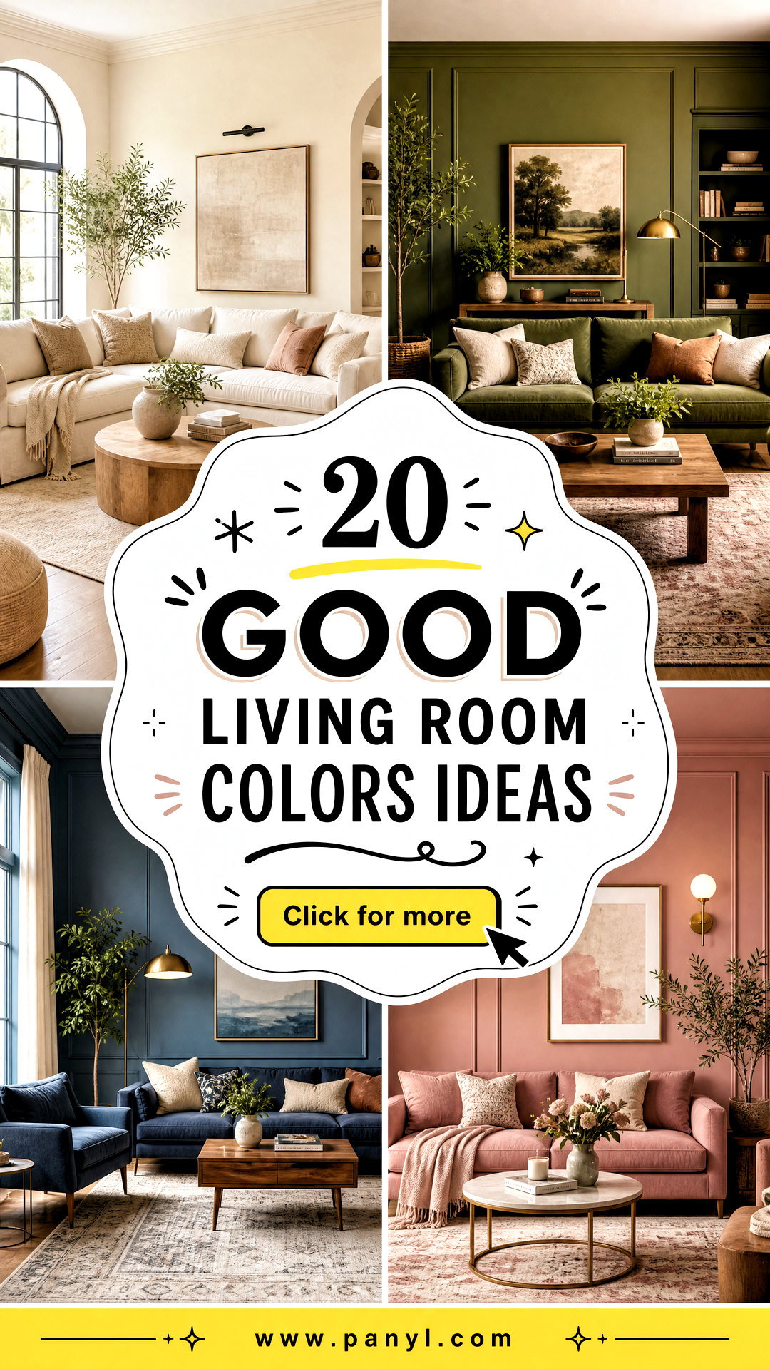 20 Good Living Room Colors for a Fresh Welcoming Makeover - 20 Good Living Room Colors for a Fresh, Welcoming Makeover