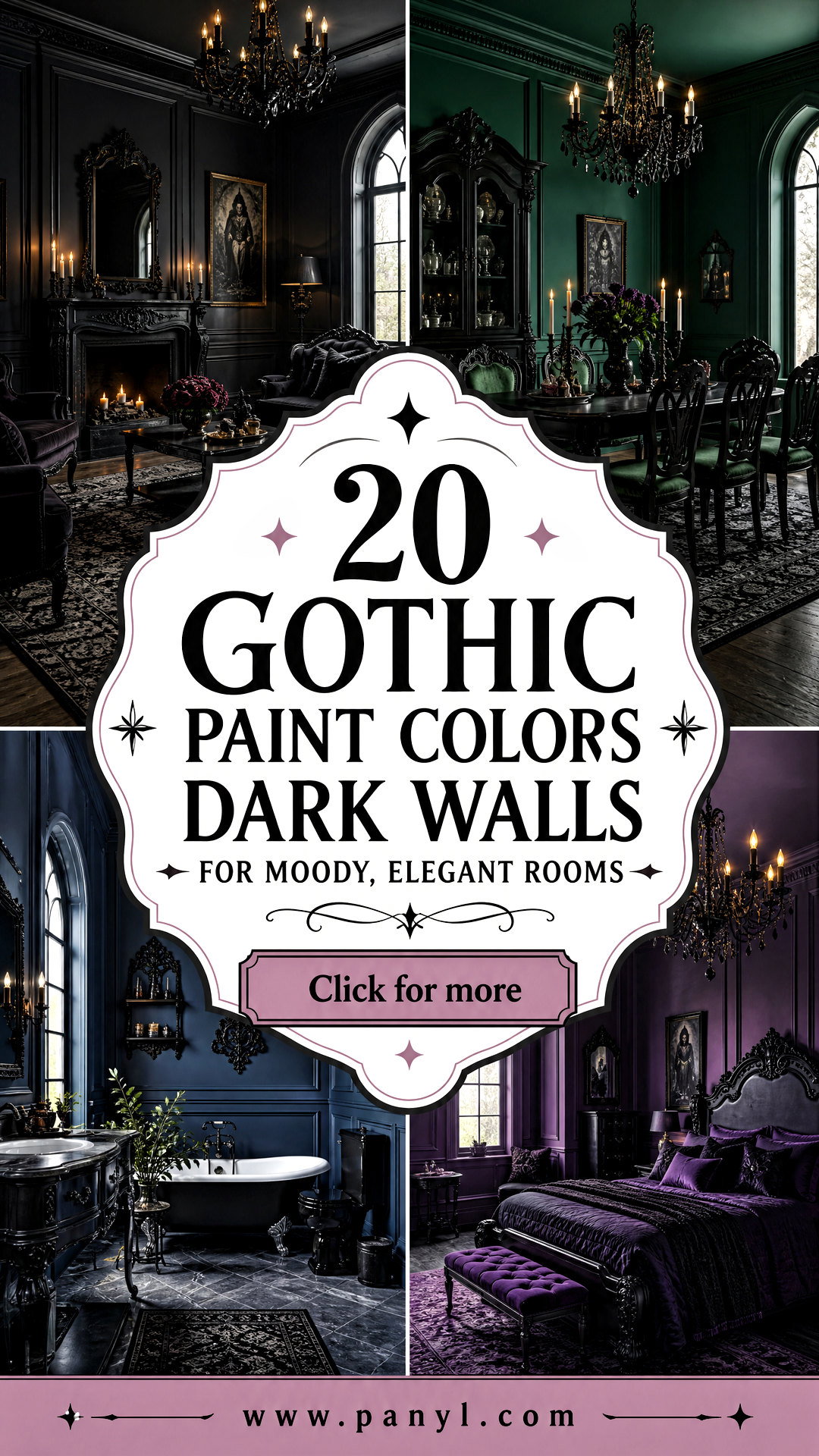 20 Gothic Paint Colors Dark Walls for Moody Elegant Rooms - 20 Gothic Paint Colors Dark Walls for Moody, Elegant Rooms