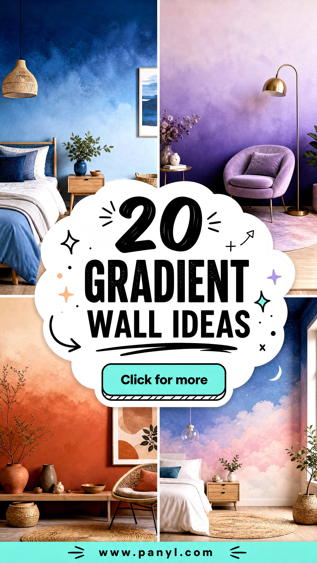 20 Gradient Wall Ideas for Bold Artistic Modern Spaces - 20 Gradient Wall Ideas for Bold, Artistic Modern Spaces