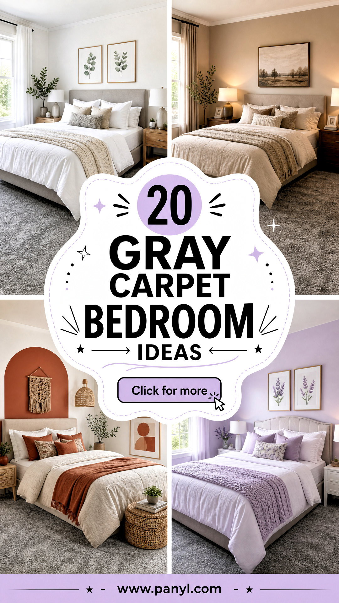 20 Gray Carpet Bedroom Ideas for a Calm and Cozy Retreat - 20 Gray Carpet Bedroom Ideas for a Calm and Cozy Retreat
