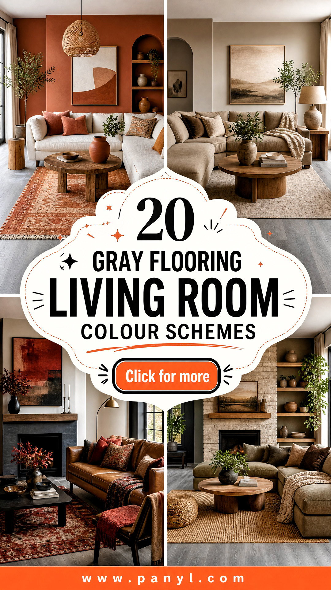 20 Gray Flooring Living Room Colour Schemes With Cozy Style - 20 Gray Flooring Living Room Colour Schemes With Cozy Style