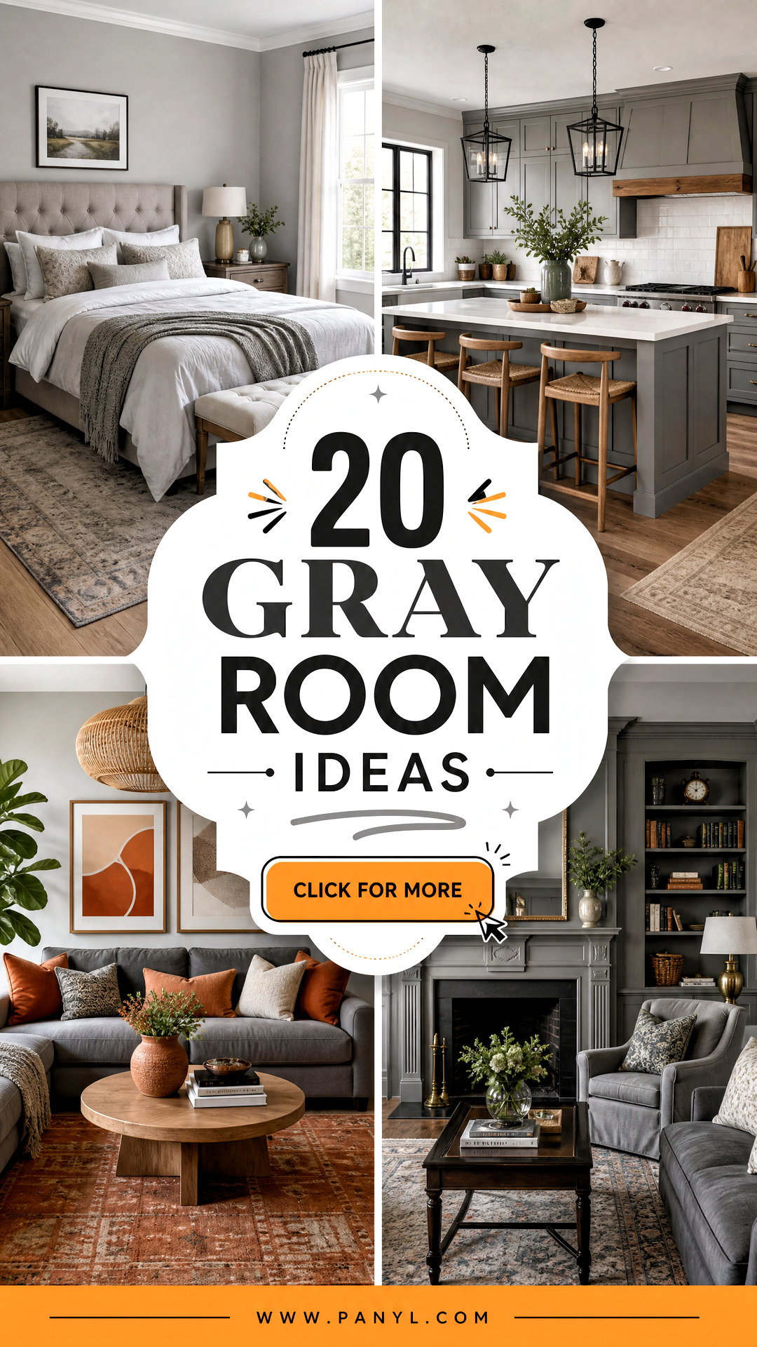 20 Gray Room Ideas for a Truly Warm and Sophisticated Home - 20 Gray Room Ideas for a Truly Warm and Sophisticated Home