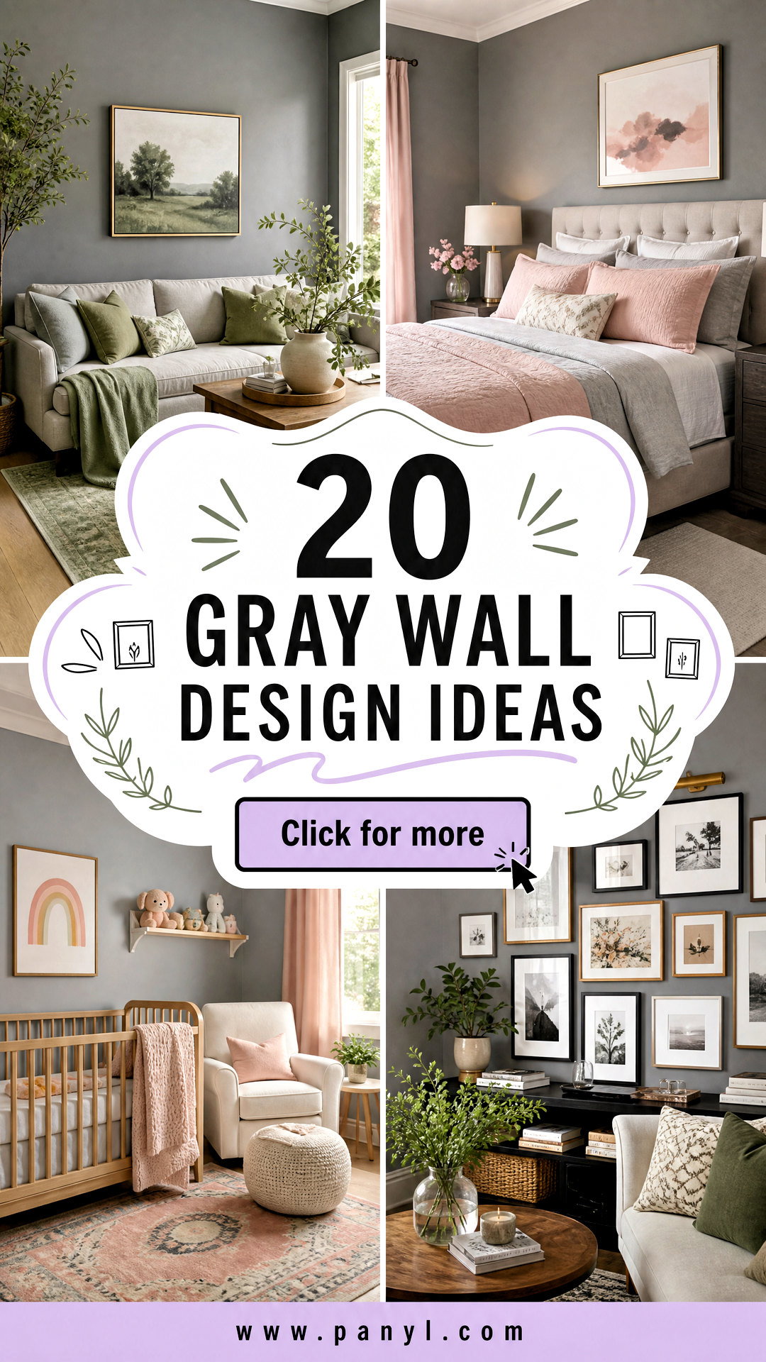 20 Gray Wall Design Ideas for a Striking and Modern Home - 20 Gray Wall Design Ideas for a Striking and Modern Home