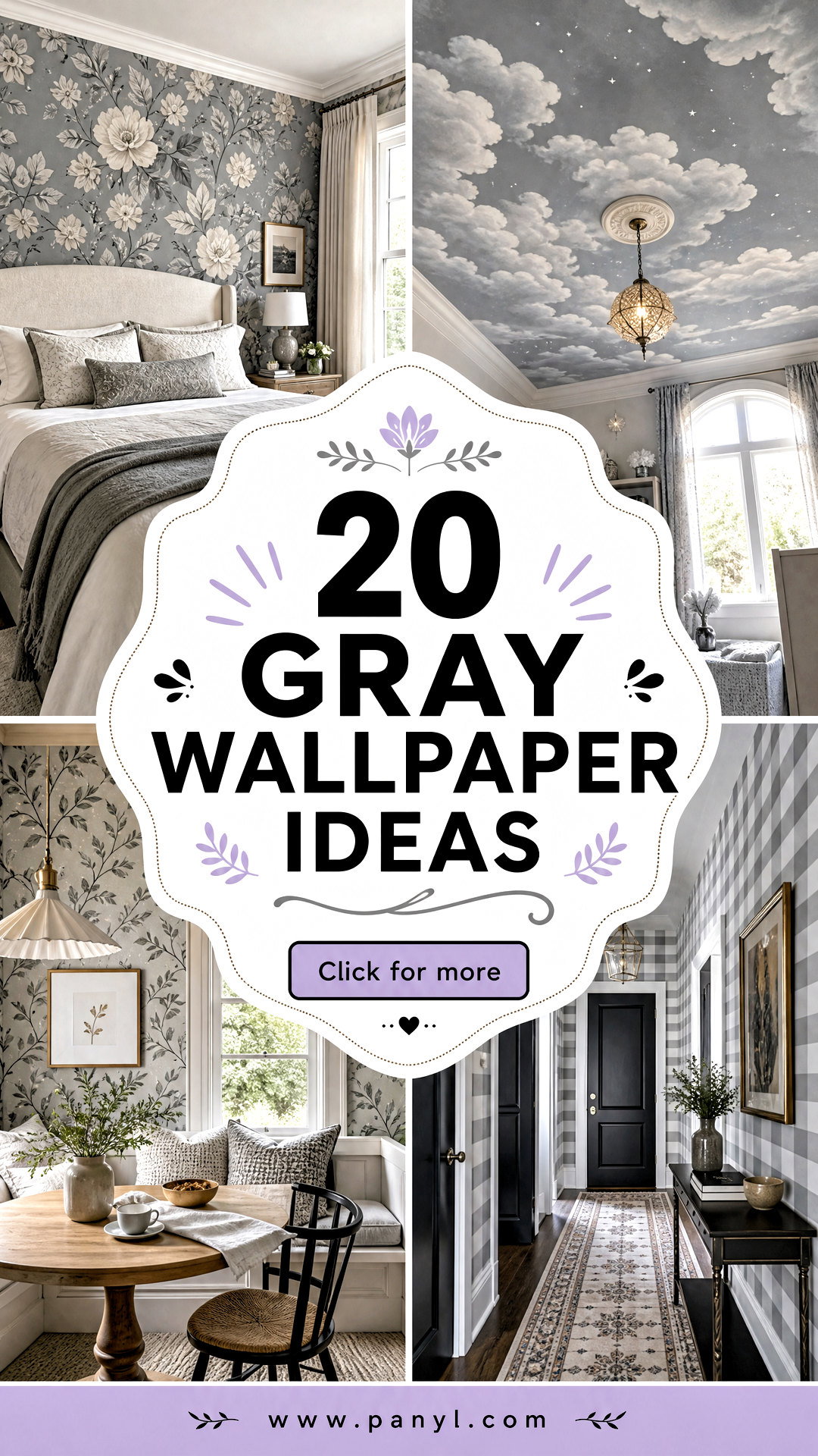 20 Gray Wallpaper Ideas to Give Any Room a Fresh Chic Update - 20 Gray Wallpaper Ideas to Give Any Room a Fresh, Chic Update