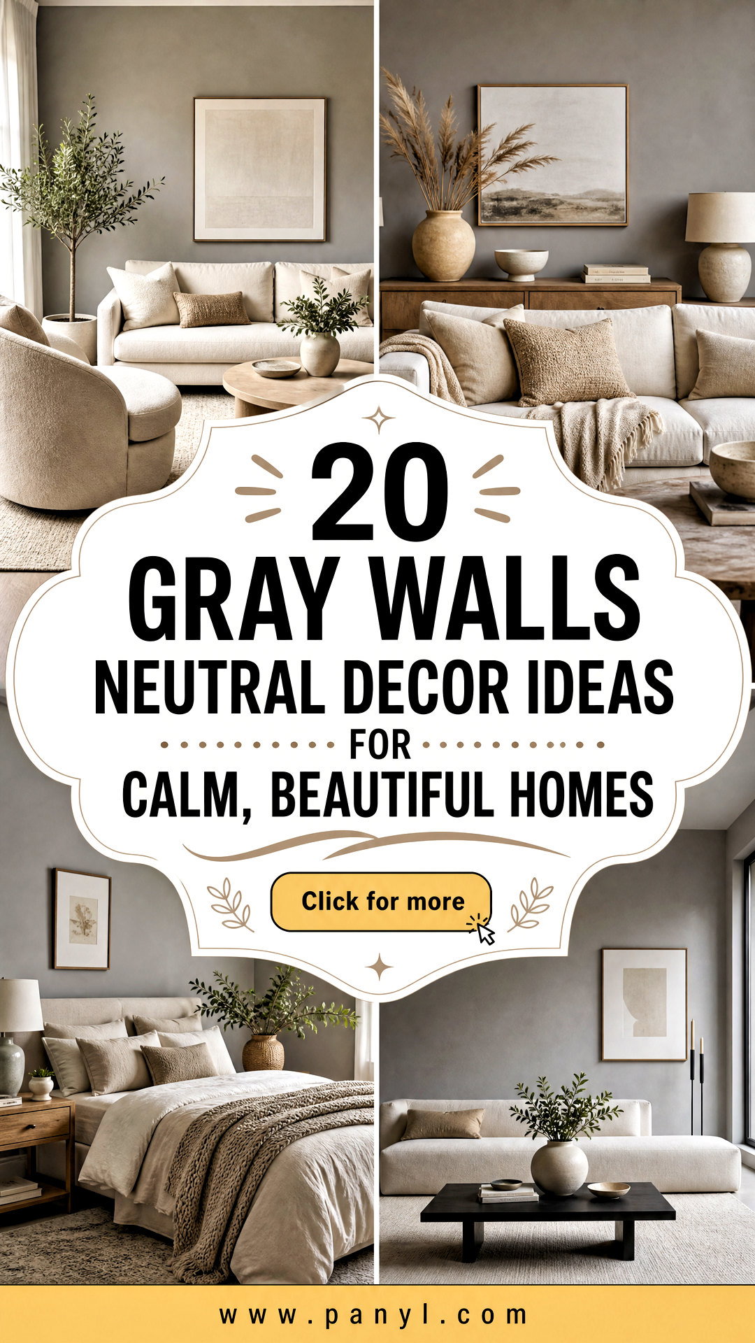 20 Gray Walls Neutral Decor Ideas for Calm Beautiful Homes - 20 Gray Walls Neutral Decor Ideas for Calm, Beautiful Homes