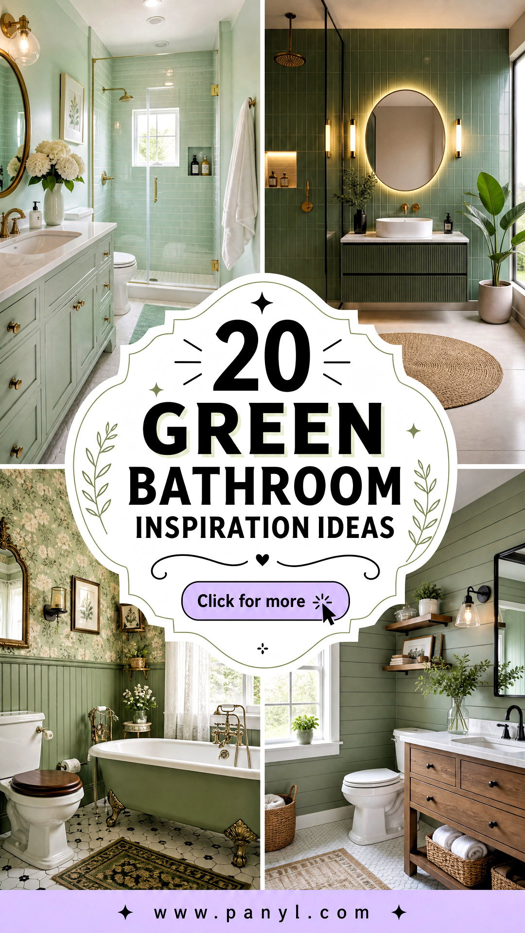 20 Green Bathroom Inspiration Ideas for a Serene Refresh - 20 Green Bathroom Inspiration Ideas for a Serene Refresh