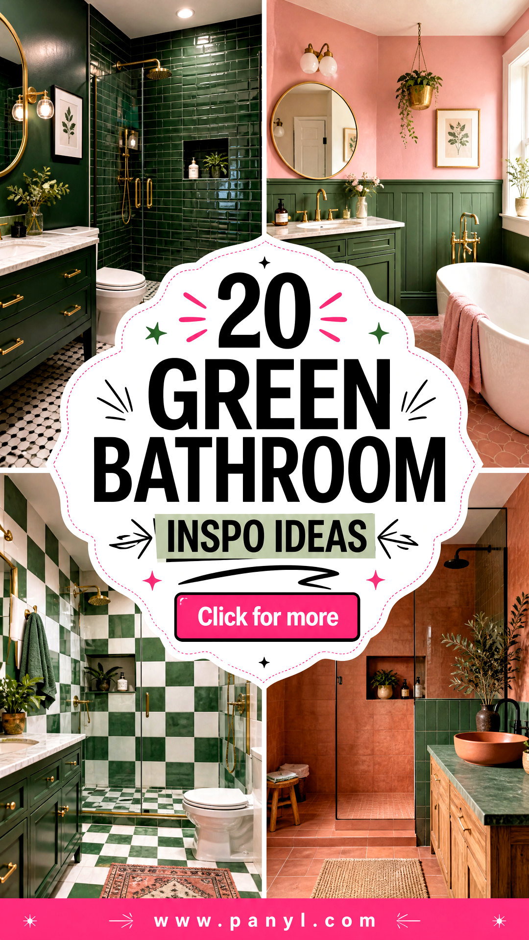 20 Green Bathroom Inspo Ideas for a Fresh Modern Makeover - 20 Green Bathroom Inspo Ideas for a Fresh Modern Makeover