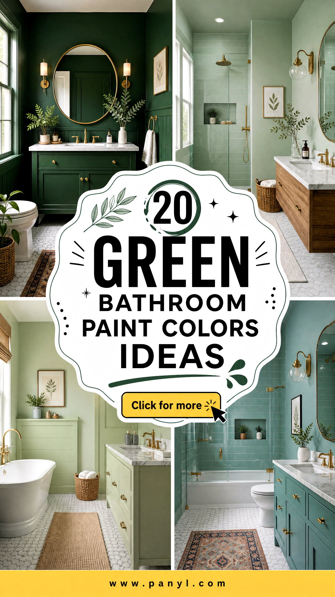 20 Green Bathroom Paint Colors for a Serene Spa-Like Look - 20 Green Bathroom Paint Colors for a Serene Spa-Like Look