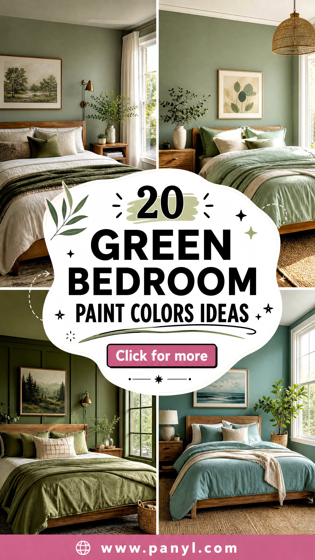 20 Green Bedroom Paint Colors for a Calm Restful Retreat - 20 Green Bedroom Paint Colors for a Calm, Restful Retreat