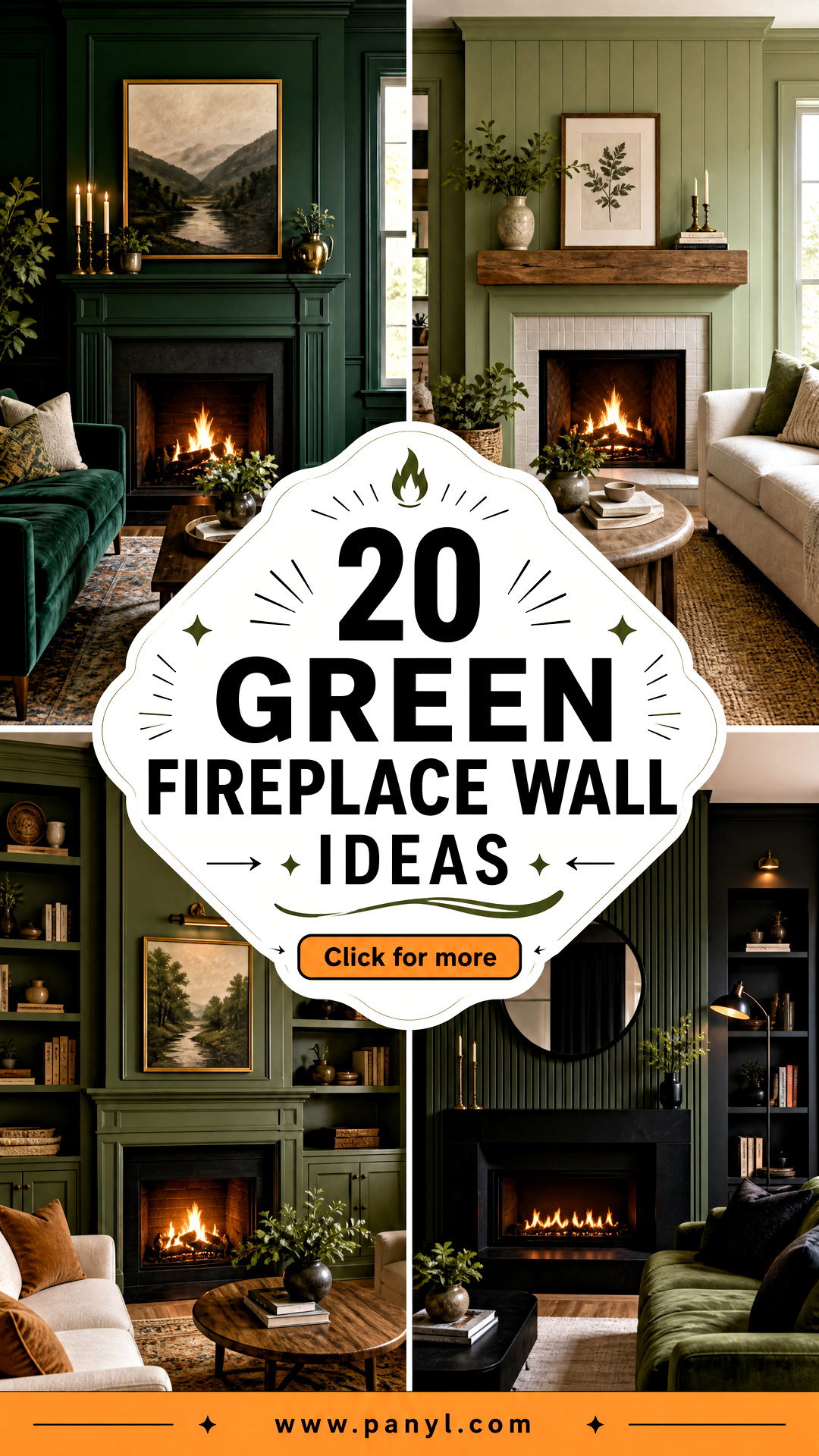 20 Green Fireplace Wall Ideas for a Cozy Striking Focal Point - 20 Green Fireplace Wall Ideas for a Cozy, Striking Focal Point
