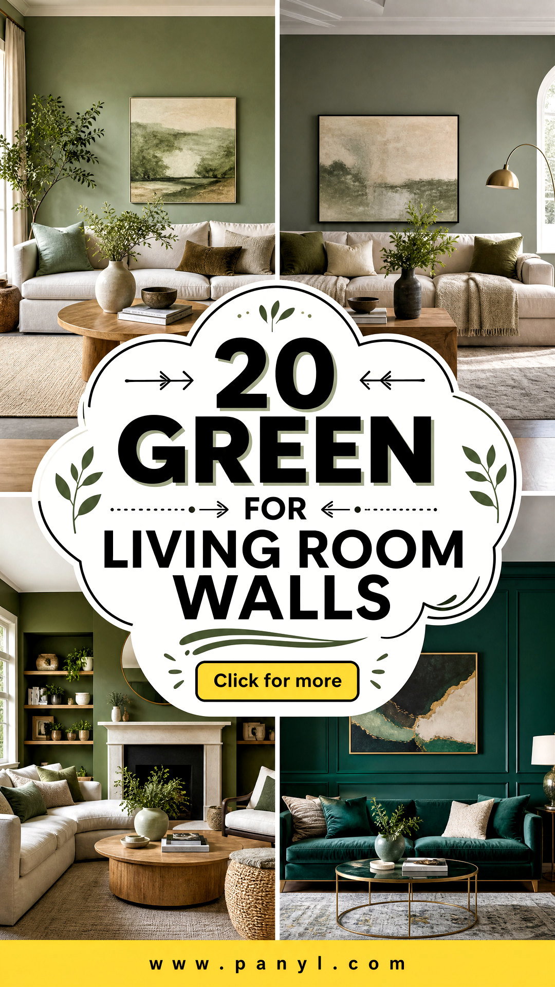 20 Green For Living Room Walls Cozy Fresh Styling Tips - 20 Green For Living Room Walls: Cozy, Fresh Styling Tips