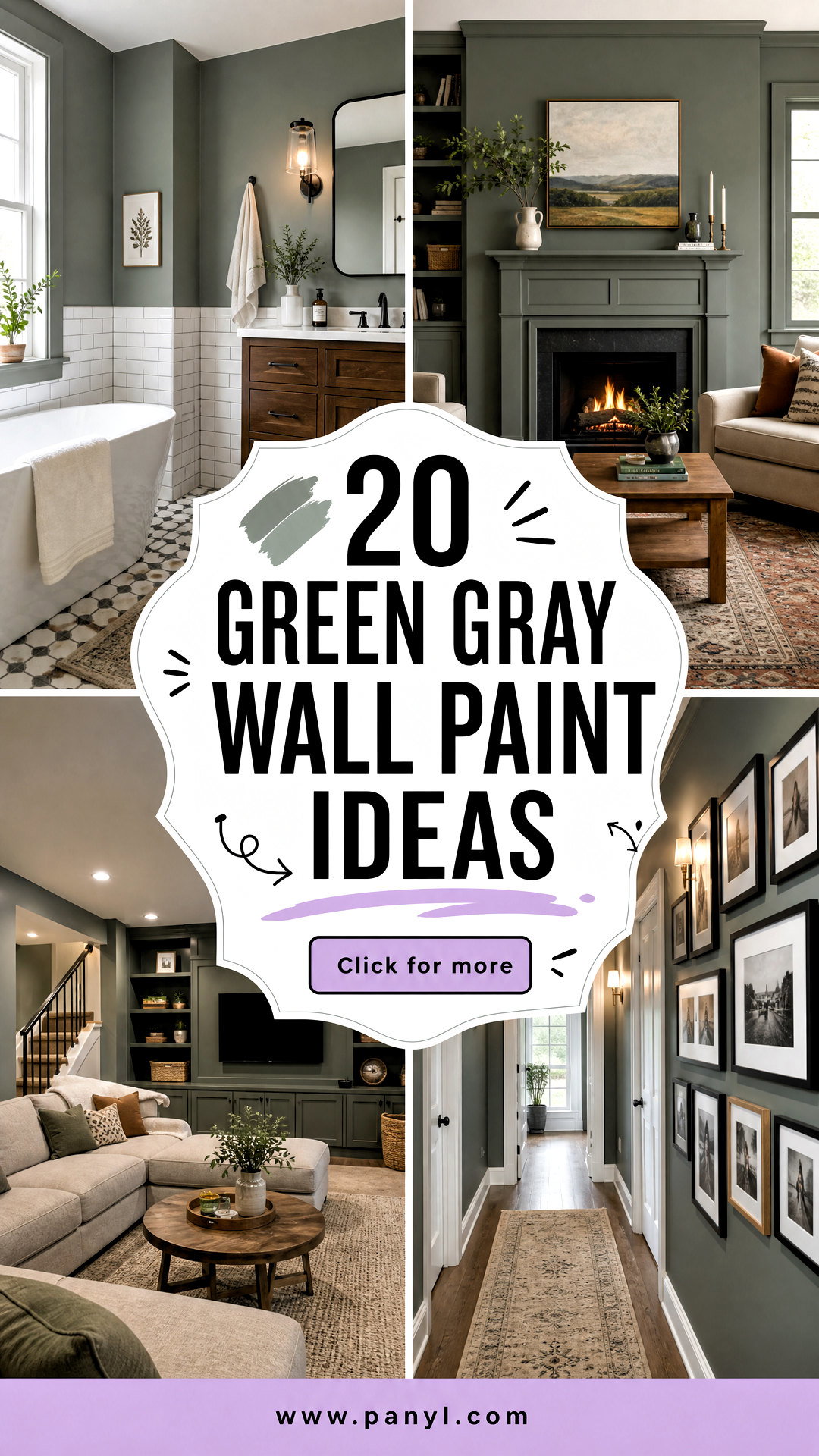 20 Green Gray Wall Paint Ideas Sophisticated Color Ideas - 20 Green Gray Wall Paint Ideas: Sophisticated Color Ideas