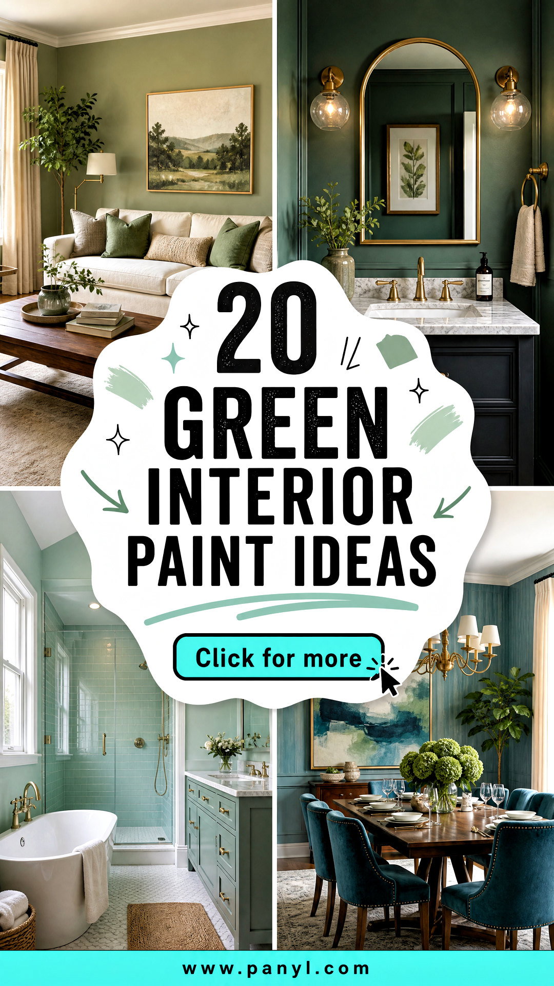 20 Green Interior Paint Ideas for a Calm Cohesive Home - 20 Green Interior Paint Ideas for a Calm, Cohesive Home