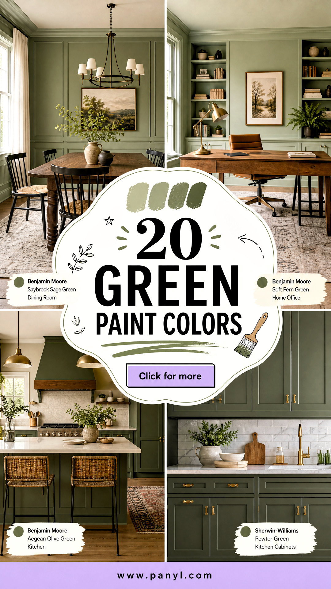 20 Green Paint Colors That Make Any Room Feel Beautiful - 20 Green Paint Colors That Make Any Room Feel Beautiful