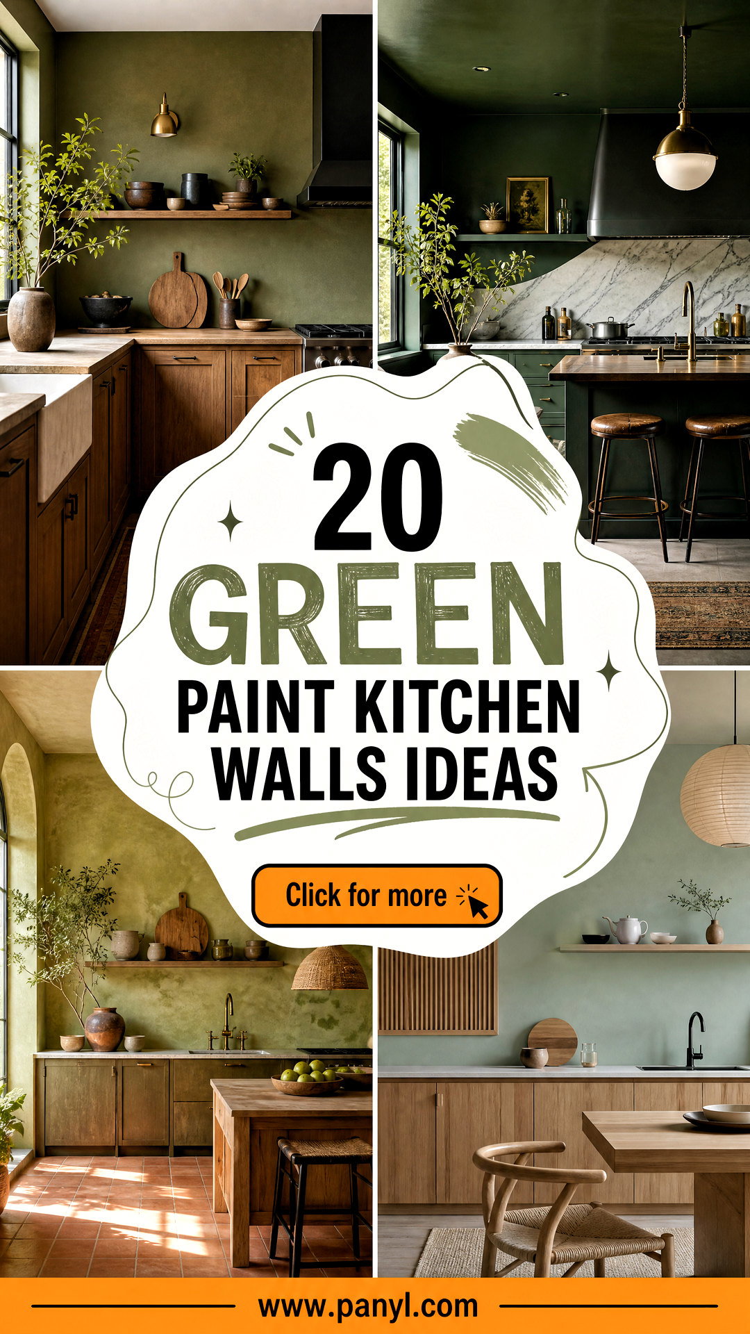 20 Green Paint Kitchen Walls Ideas for a Fresh Cozy Look - 20 Green Paint Kitchen Walls Ideas for a Fresh, Cozy Look