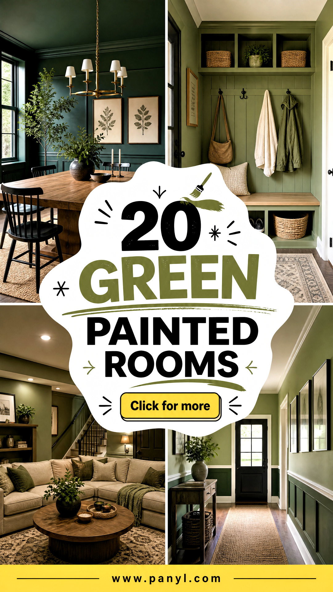 20 Green Painted Rooms for Fresh Timeless Interior Style - 20 Green Painted Rooms for Fresh, Timeless Interior Style