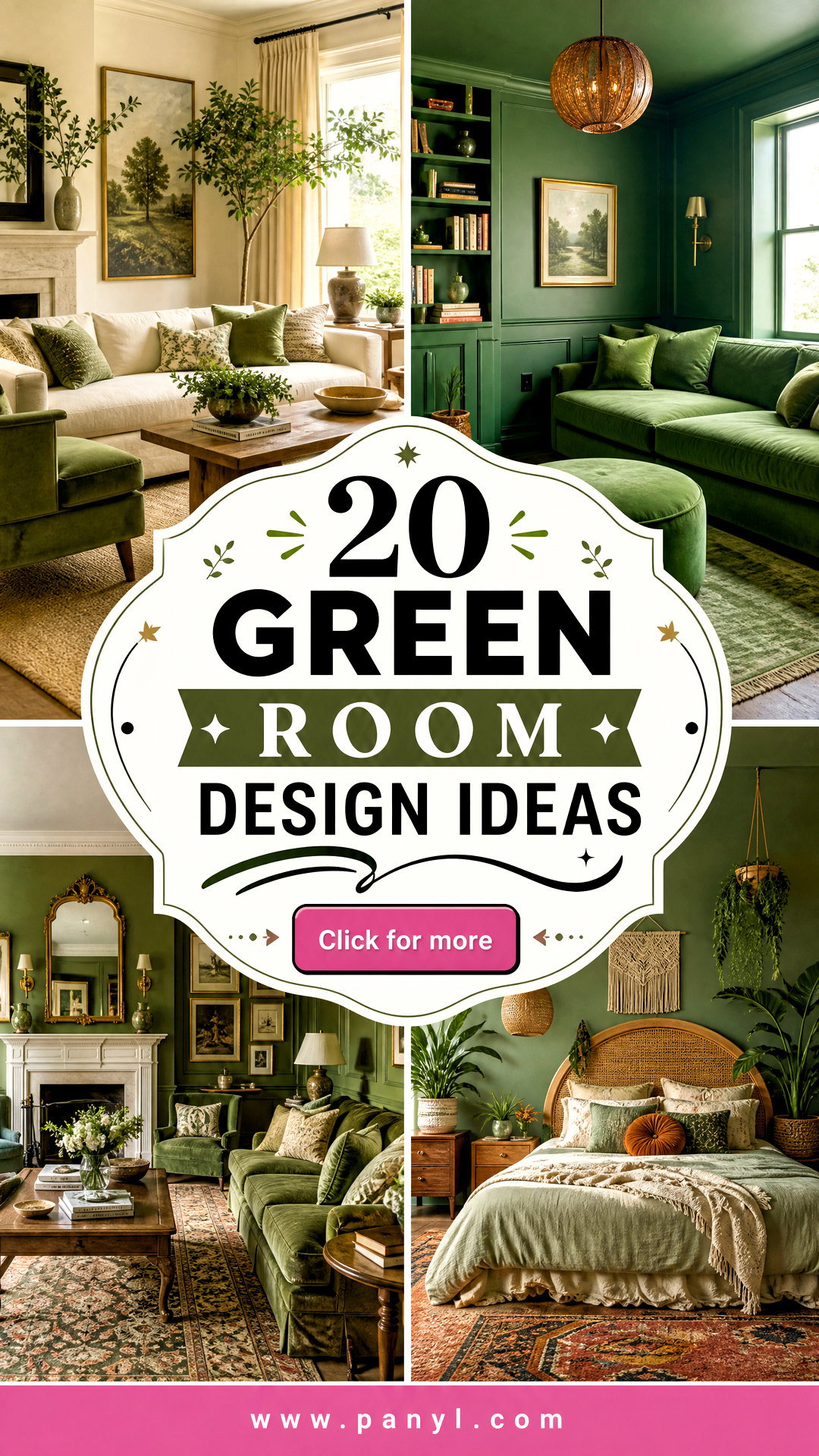 20 Green Room Design Ideas for a Calm Curated Interior - 20 Green Room Design Ideas for a Calm, Curated Interior