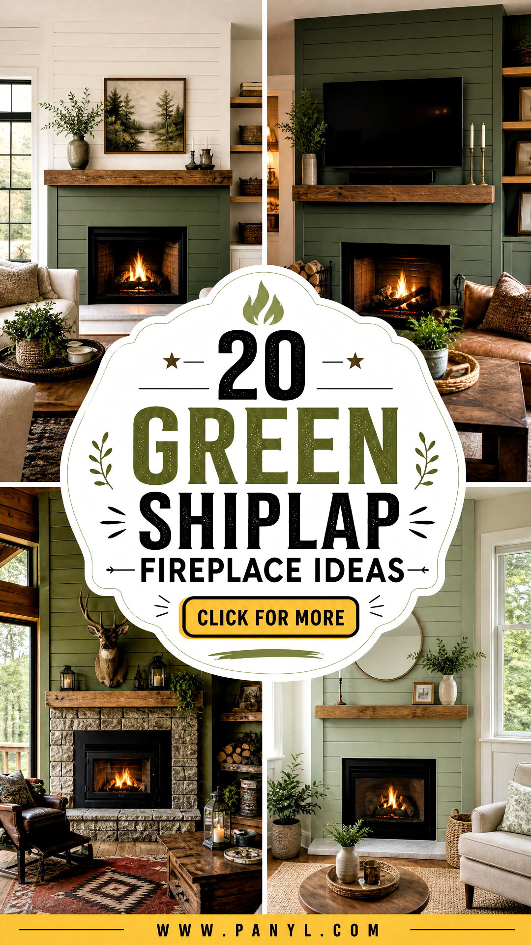 20 Green Shiplap Fireplace Ideas for Cozy Stylish Spaces - 20 Green Shiplap Fireplace Ideas for Cozy, Stylish Spaces