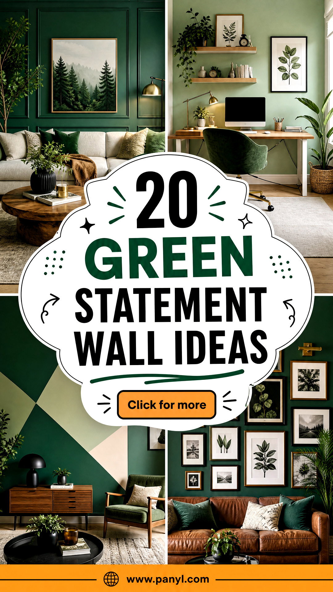 20 Green Statement Wall Ideas for a Bold Stylish Update - 20 Green Statement Wall Ideas for a Bold, Stylish Update