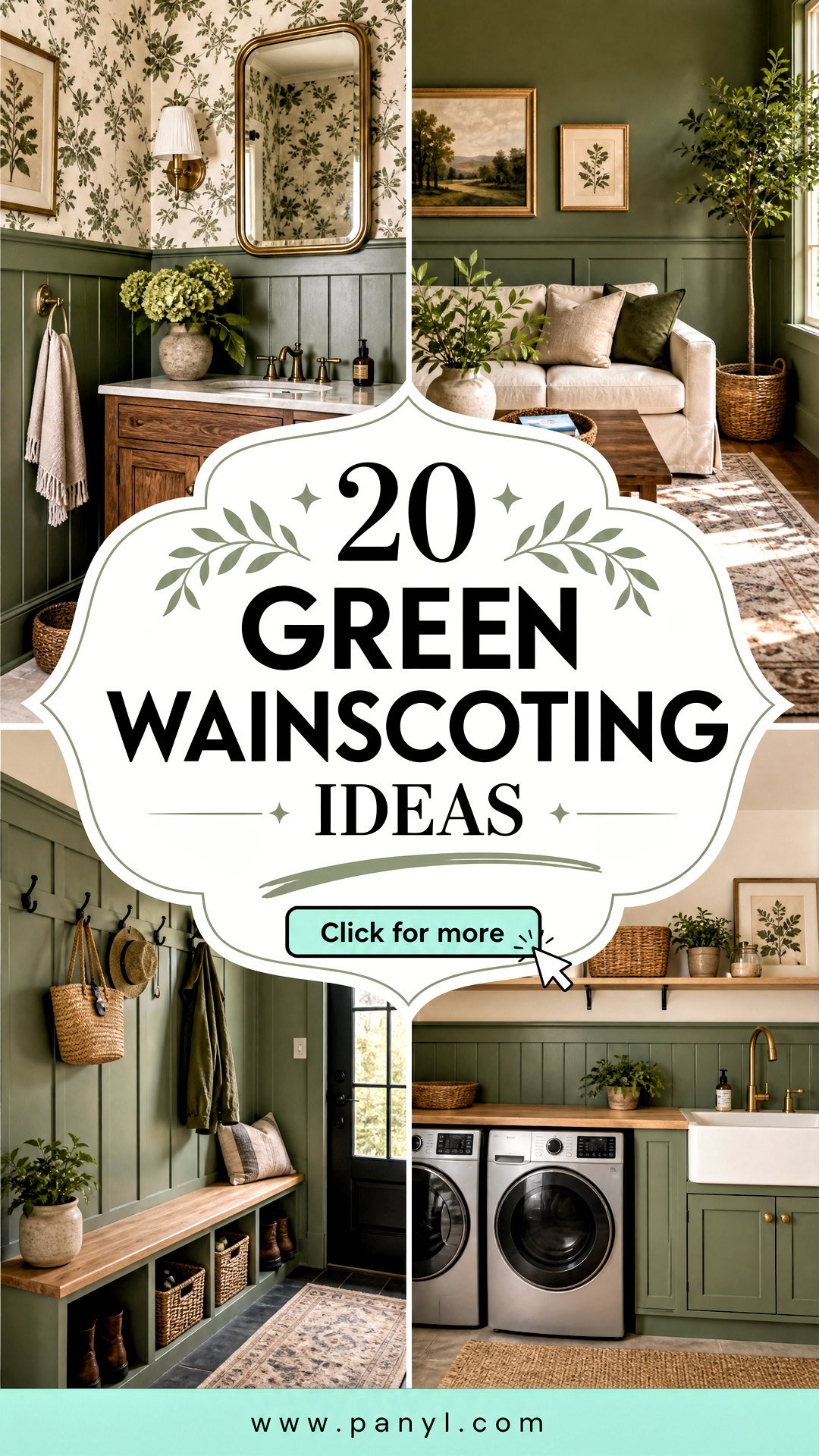 20 Green Wainscoting Ideas for Timeless Characterful Rooms - 20 Green Wainscoting Ideas for Timeless, Characterful Rooms