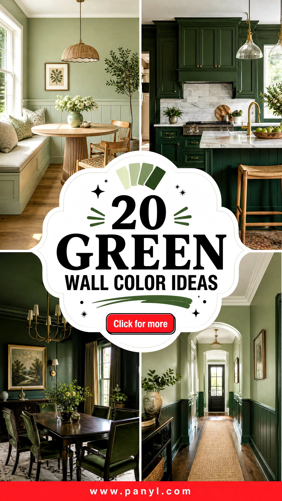 20 Green Wall Color Ideas for a Fresh Designer-Led Look - 20 Green Wall Color Ideas for a Fresh, Designer-Led Look