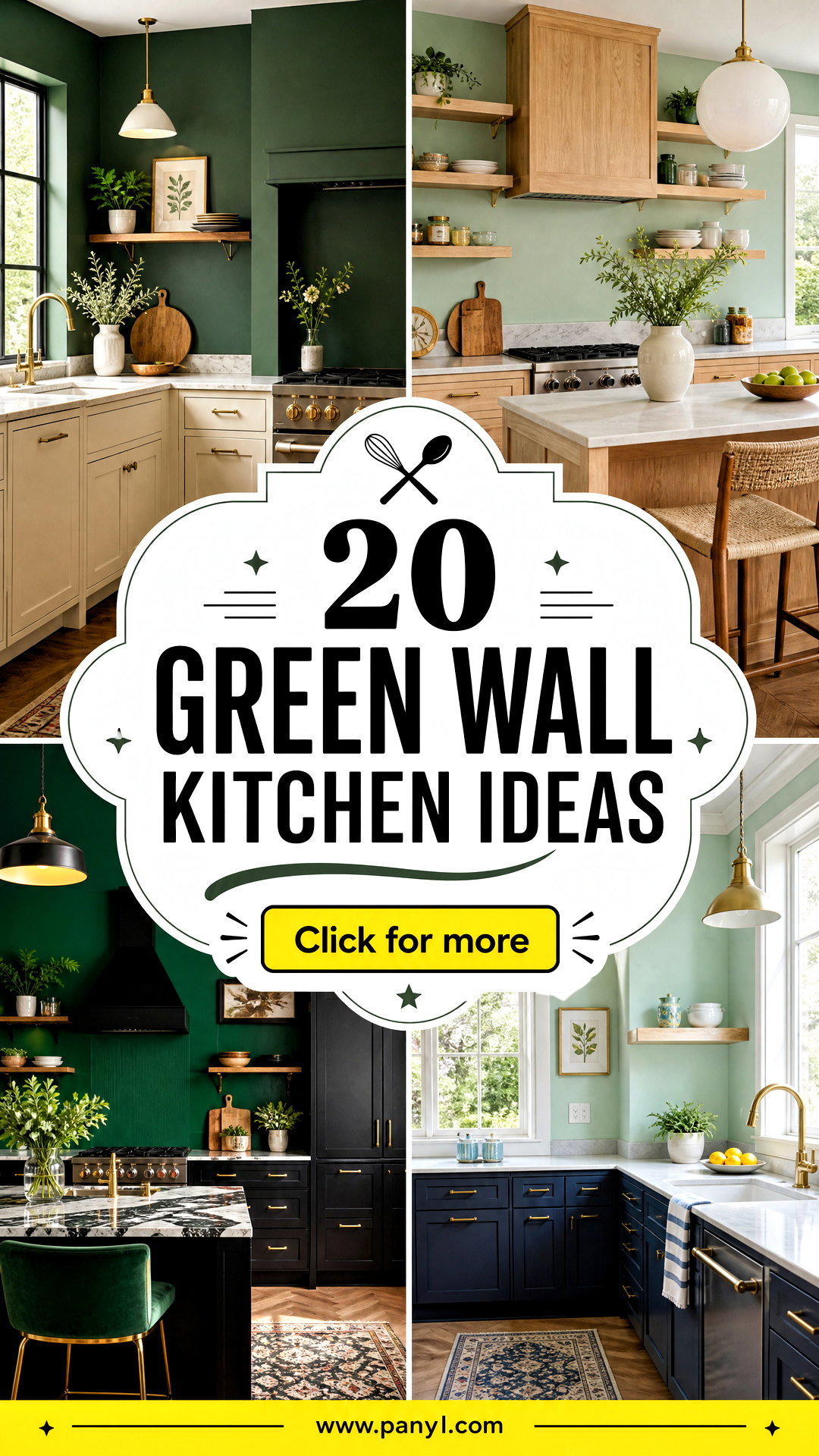 20 Green Wall Kitchen Ideas for a Fresh Inviting Modern Space - 20 Green Wall Kitchen Ideas for a Fresh, Inviting Modern Space