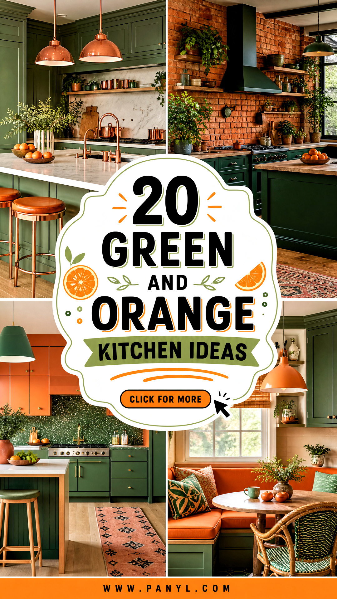 20 Green and Orange Kitchen Ideas for a Bold Designer Look - 20 Green and Orange Kitchen Ideas for a Bold Designer Look