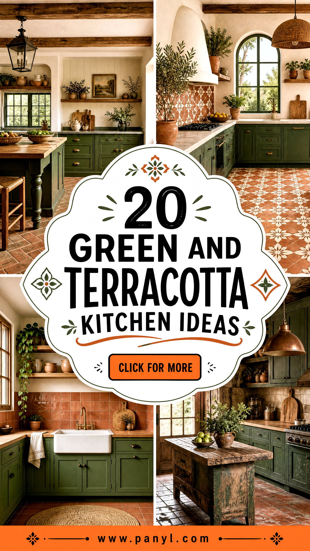 20 Green and Terracotta Kitchen Ideas for Warm Earthy Style - 20 Green and Terracotta Kitchen Ideas for Warm Earthy Style