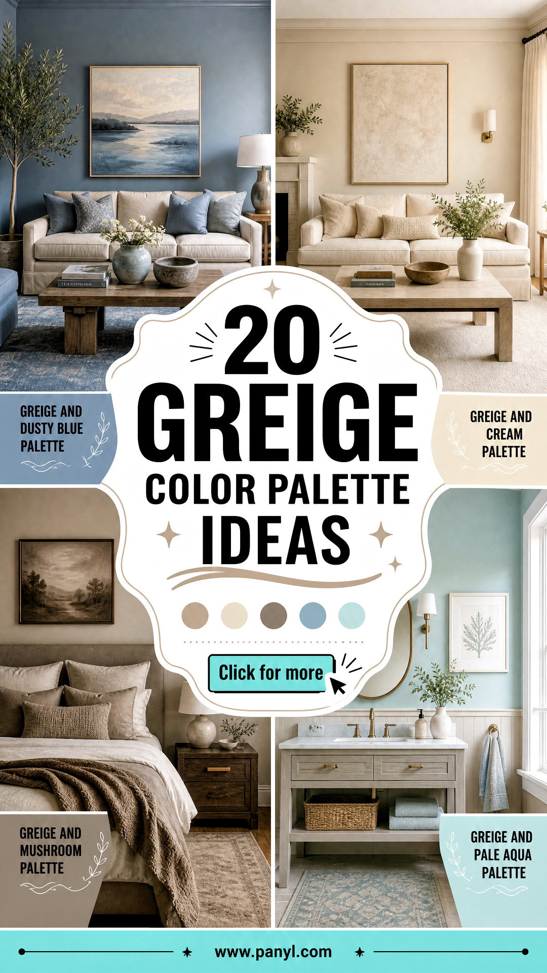 20 Greige Color Palette Ideas for Beautifully Balanced Rooms - 20 Greige Color Palette Ideas for Beautifully Balanced Rooms