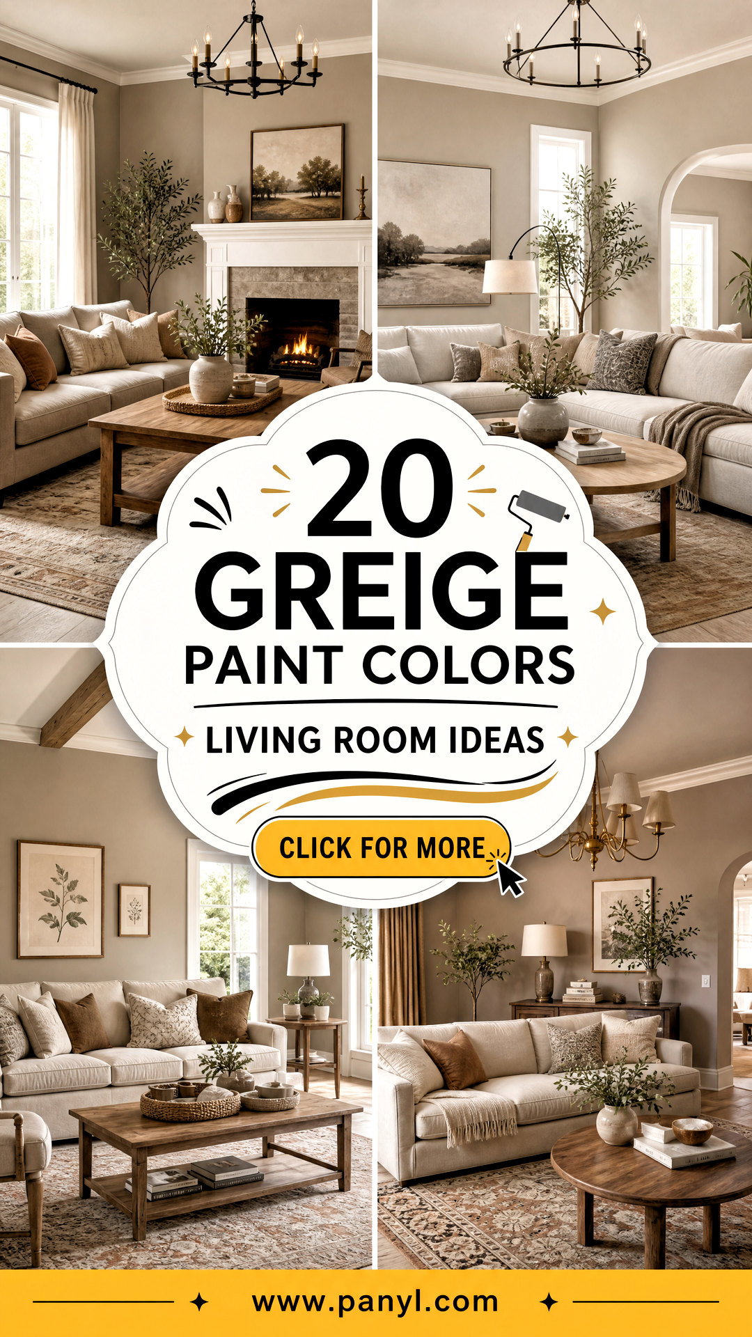20 Greige Paint Colors Living Room Ideas for Cozy Style - 20 Greige Paint Colors Living Room Ideas for Cozy Style