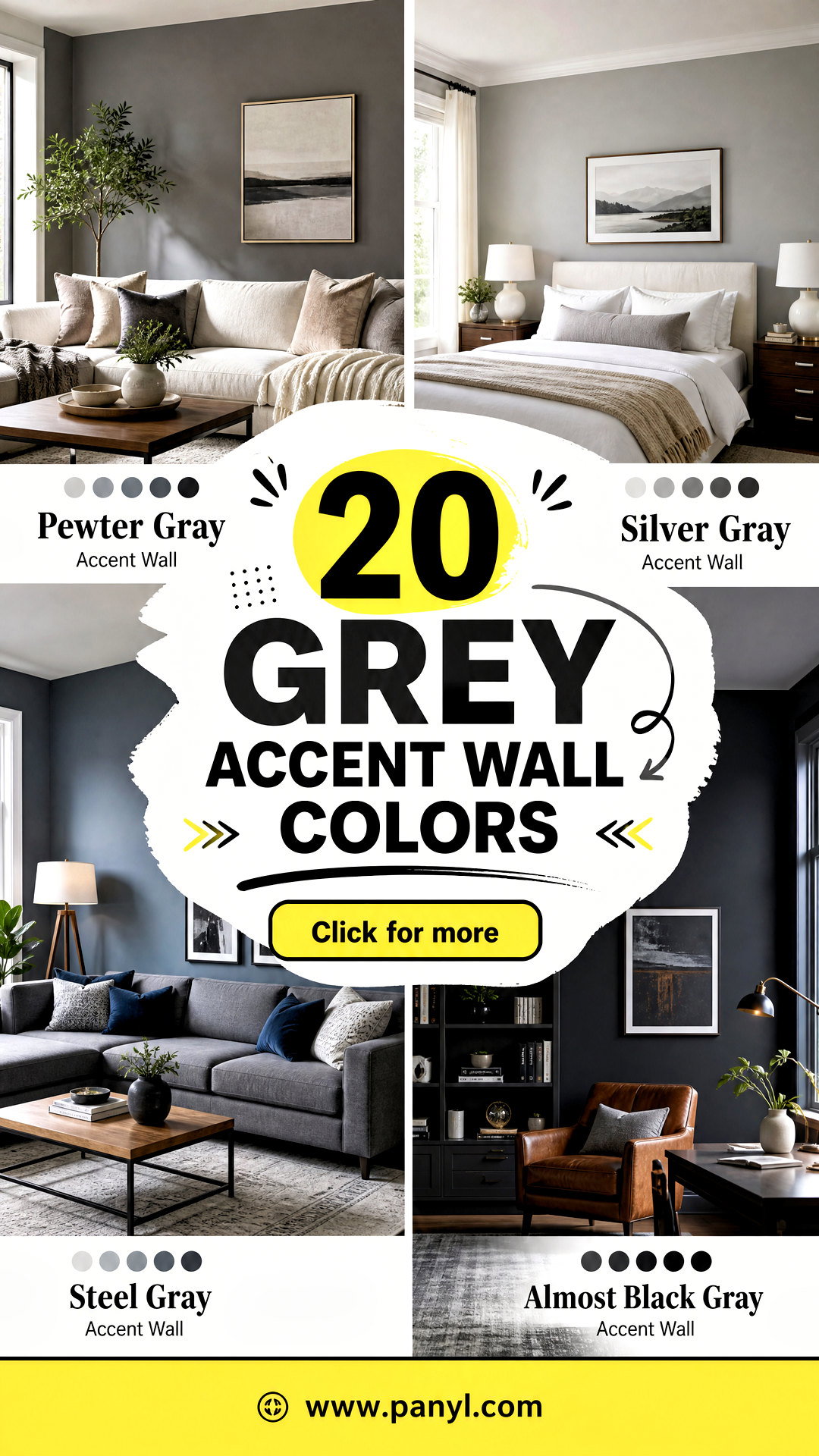 20 Grey Accent Wall Colors for an Effortless Room Refresh - 20 Grey Accent Wall Colors for an Effortless Room Refresh