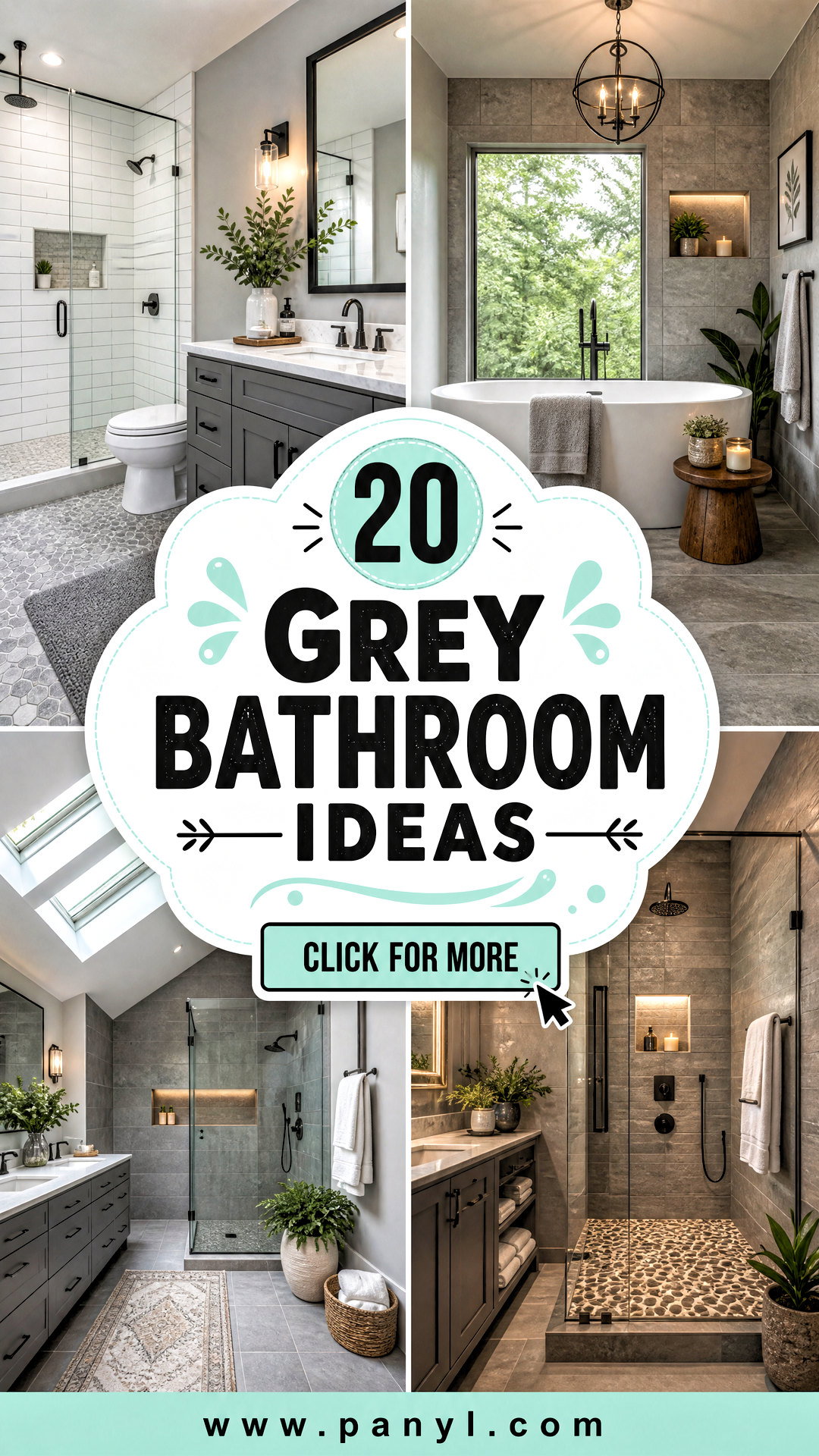 20 Grey Bathroom Ideas Modern Ideas for a Sleek Spa Retreat - 20 Grey Bathroom Ideas Modern Ideas for a Sleek Spa Retreat