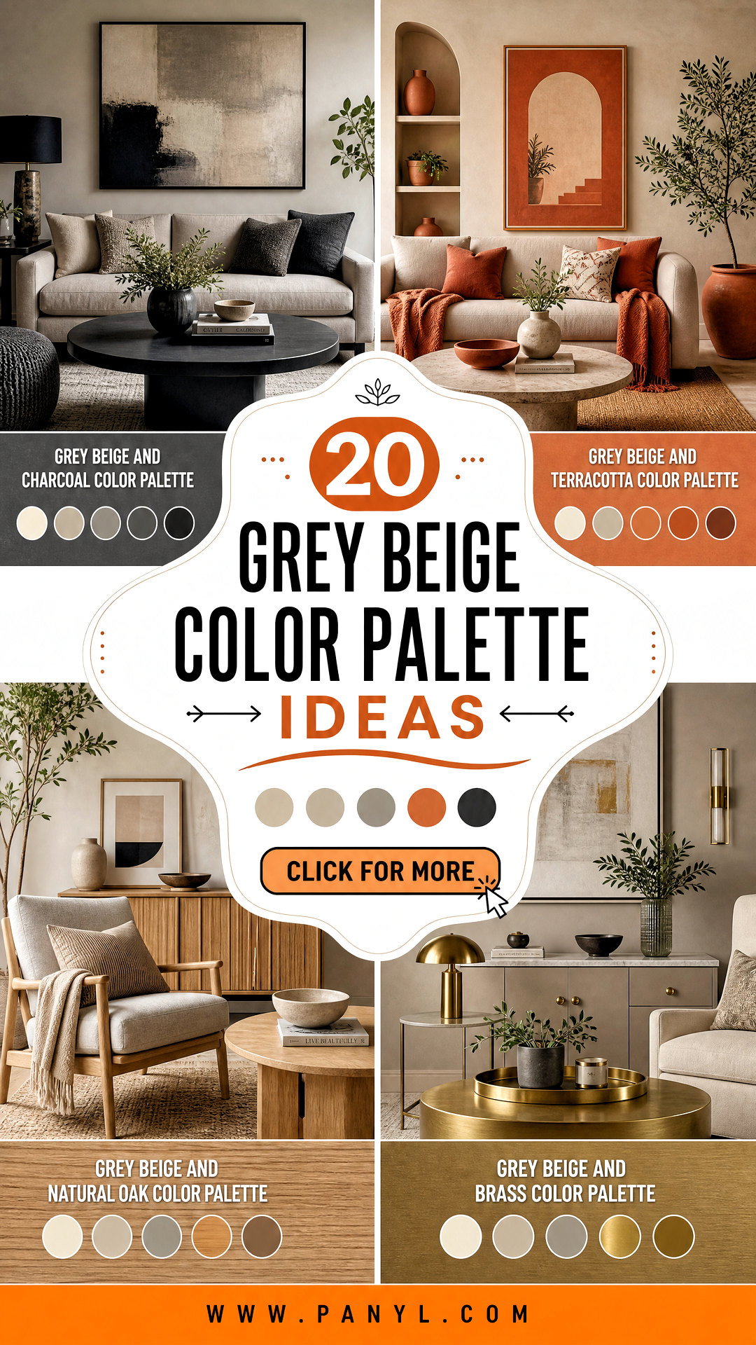 20 Grey Beige Color Palette Ideas for a Warm Elegant Home - 20 Grey Beige Color Palette Ideas for a Warm, Elegant Home
