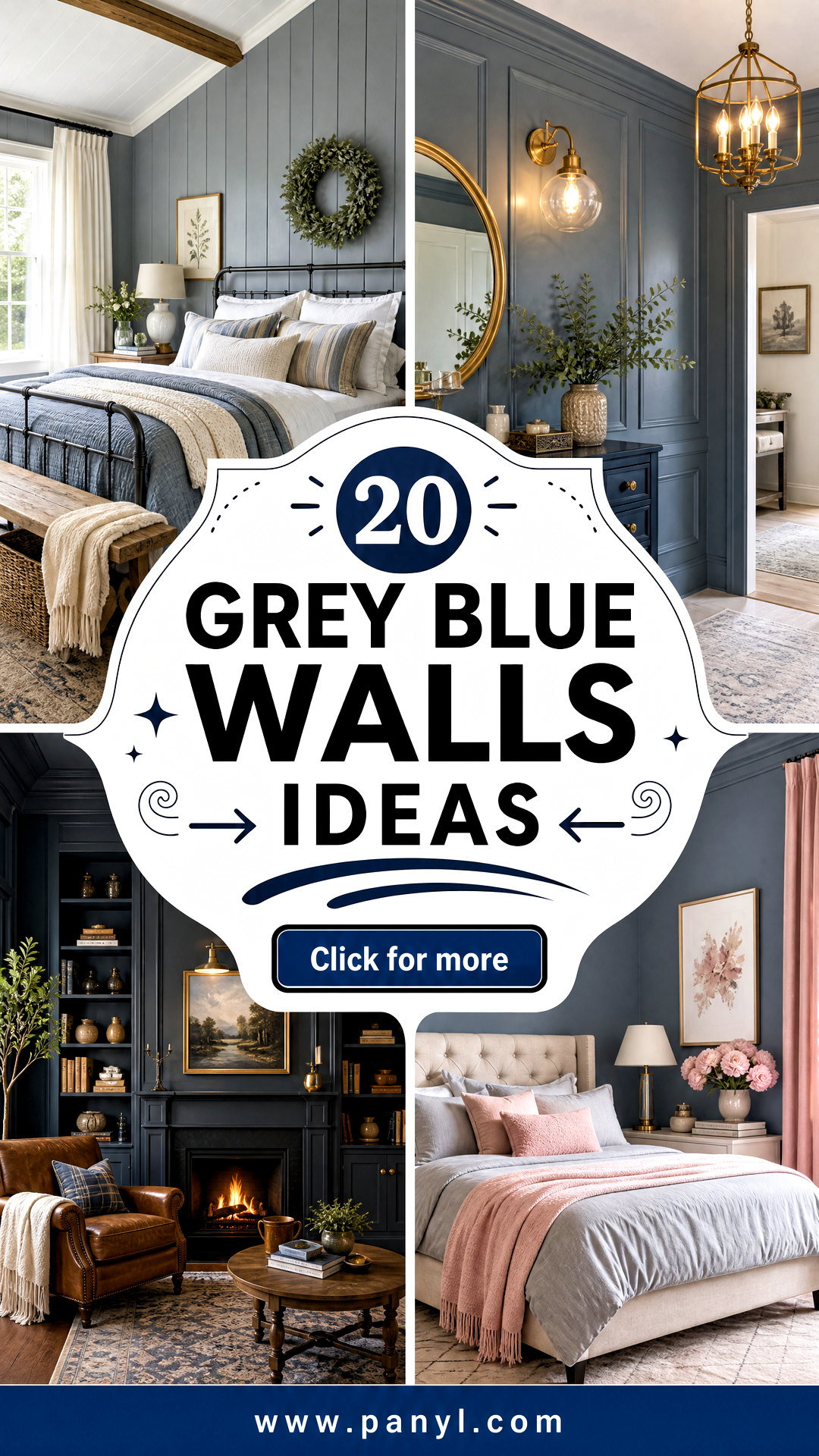 20 Grey Blue Walls Ideas for a Serene Sophisticated Home - 20 Grey Blue Walls Ideas for a Serene, Sophisticated Home