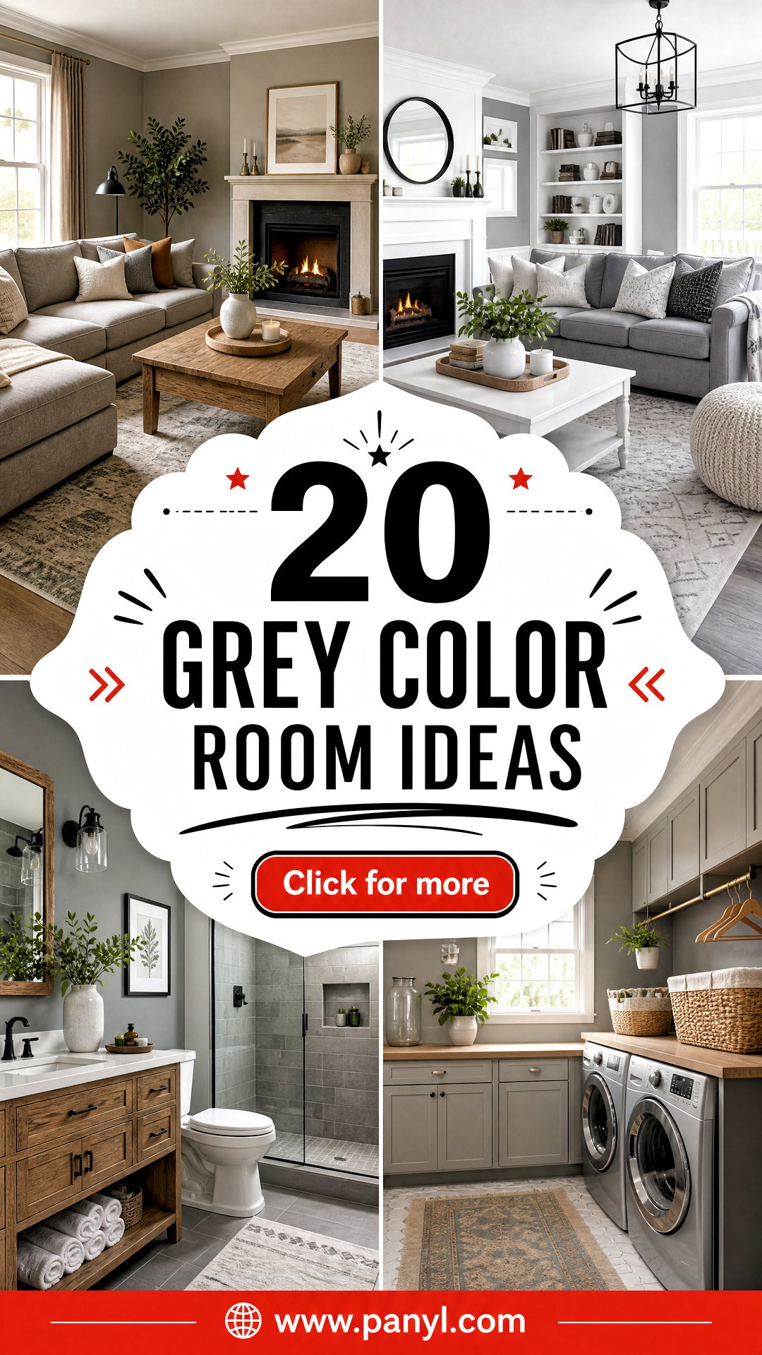 20 Grey Color Room Ideas for a Calm Designer-Inspired Home - 20 Grey Color Room Ideas for a Calm, Designer-Inspired Home